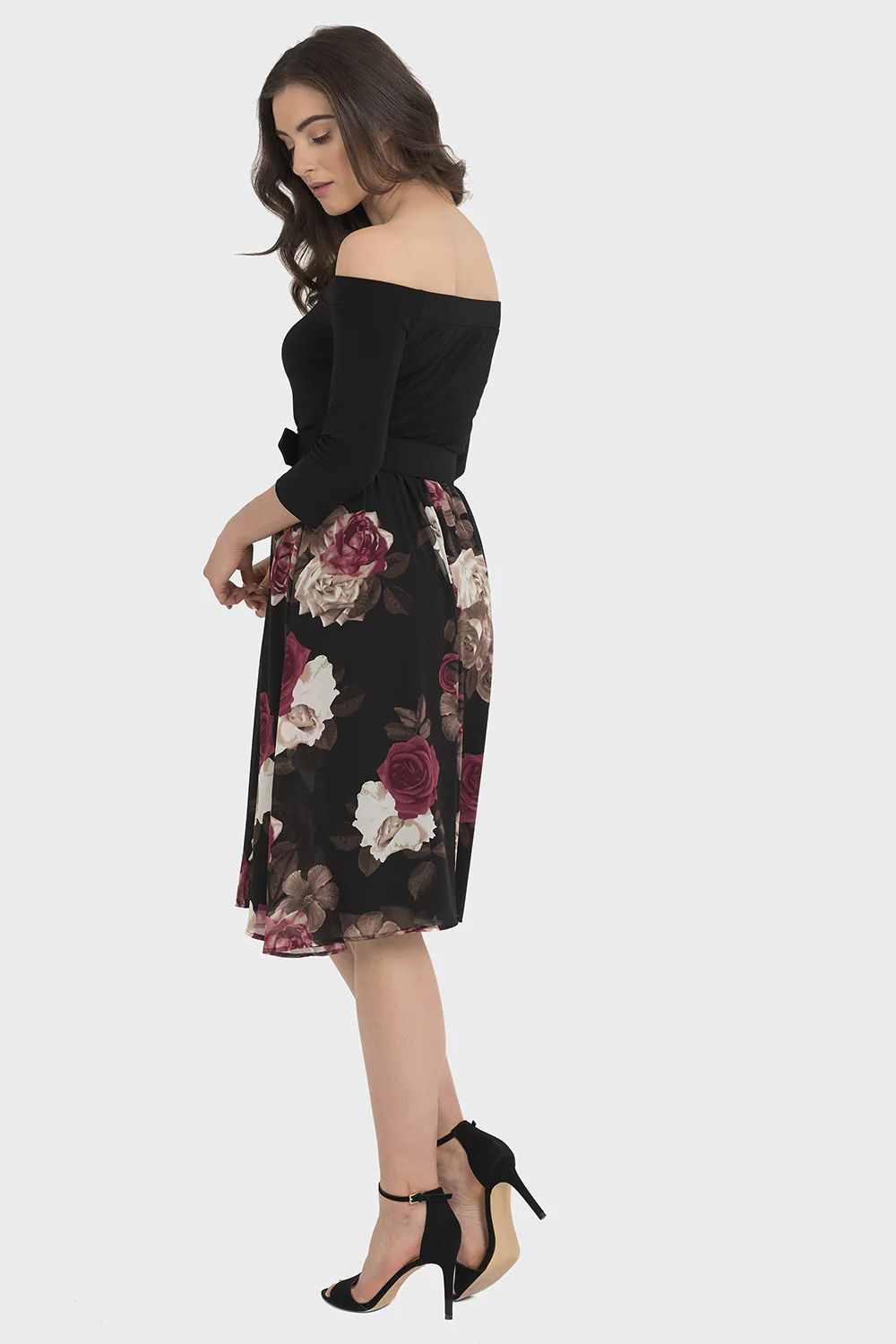 Joseph Ribkoff Black/Multi Dress Style 194678 - Image 2
