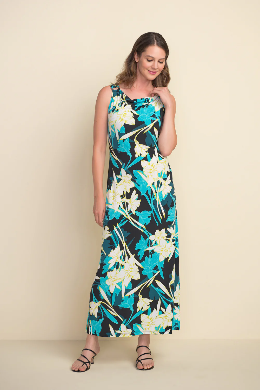 Joseph Ribkoff Black/Multi Dress Style 212027