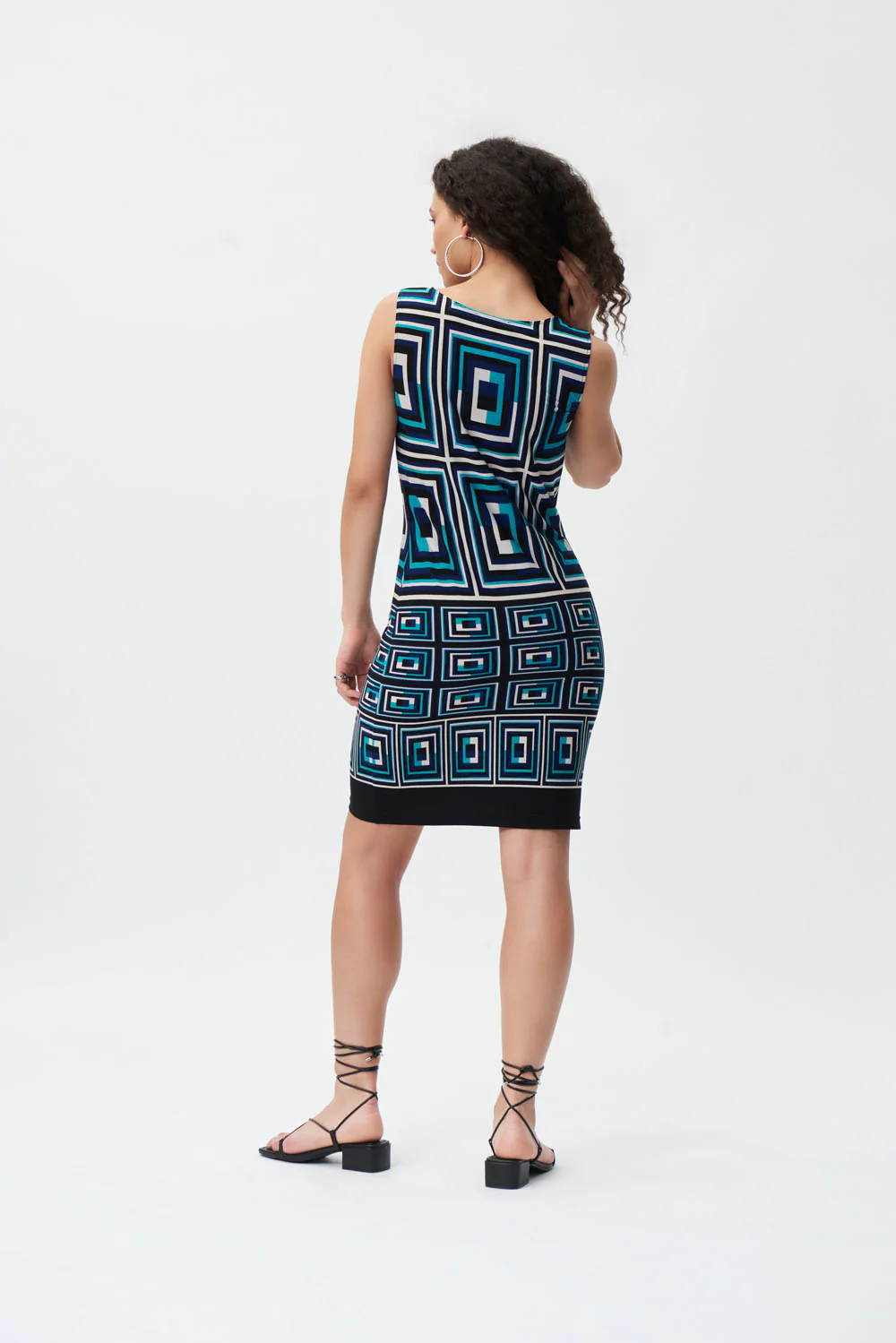 Joseph Ribkoff Black/Multi Dress Style 231289 - Image 3