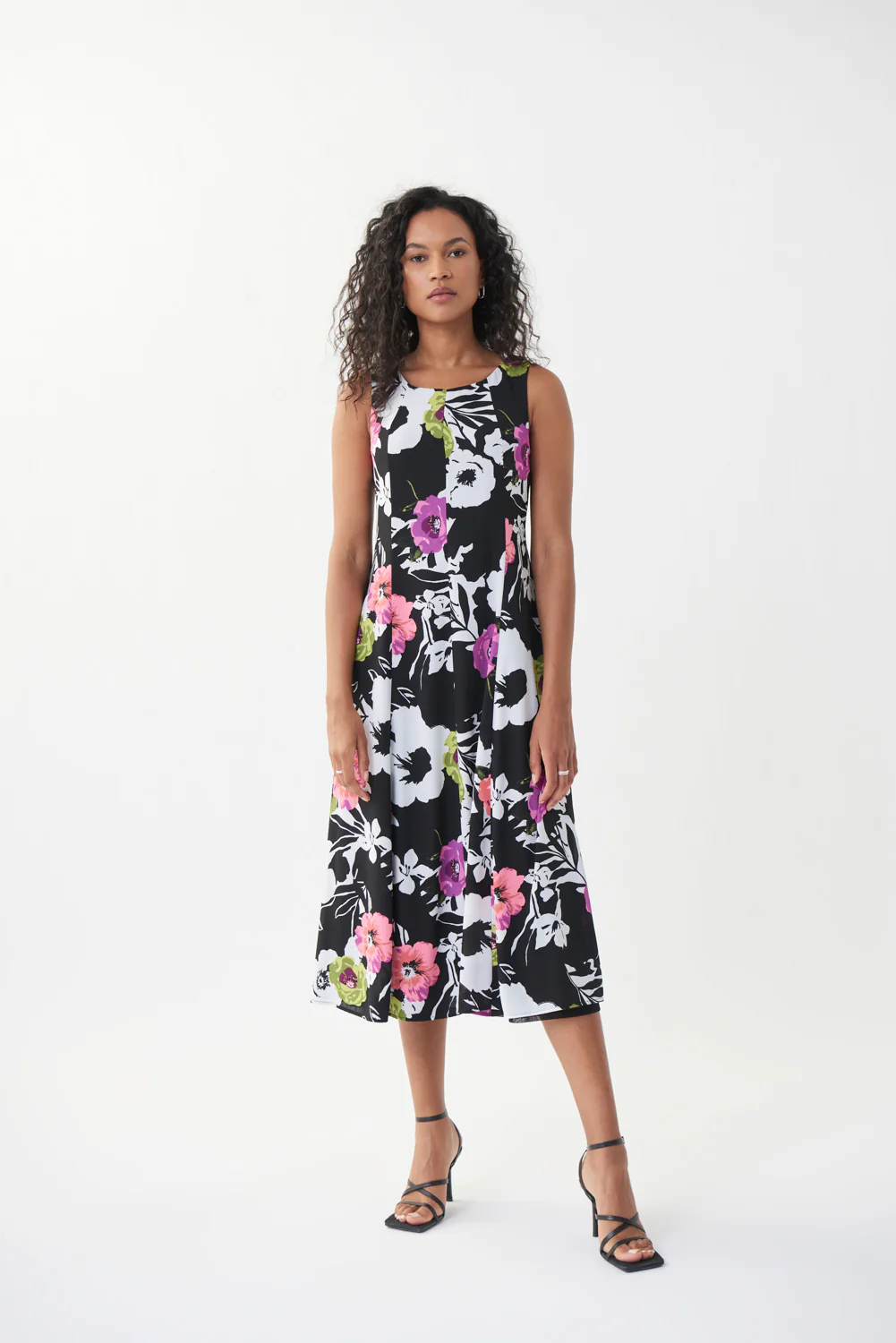 Joseph Ribkoff Black/Multi Floral Dress Style 222258