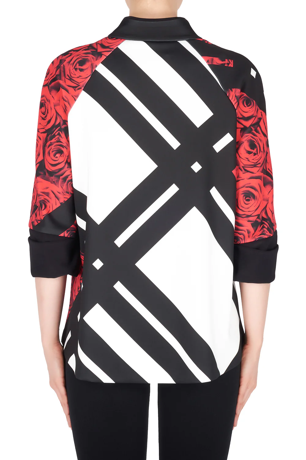 Joseph Ribkoff Black/Multi Jacket Style 191710 - Image 2
