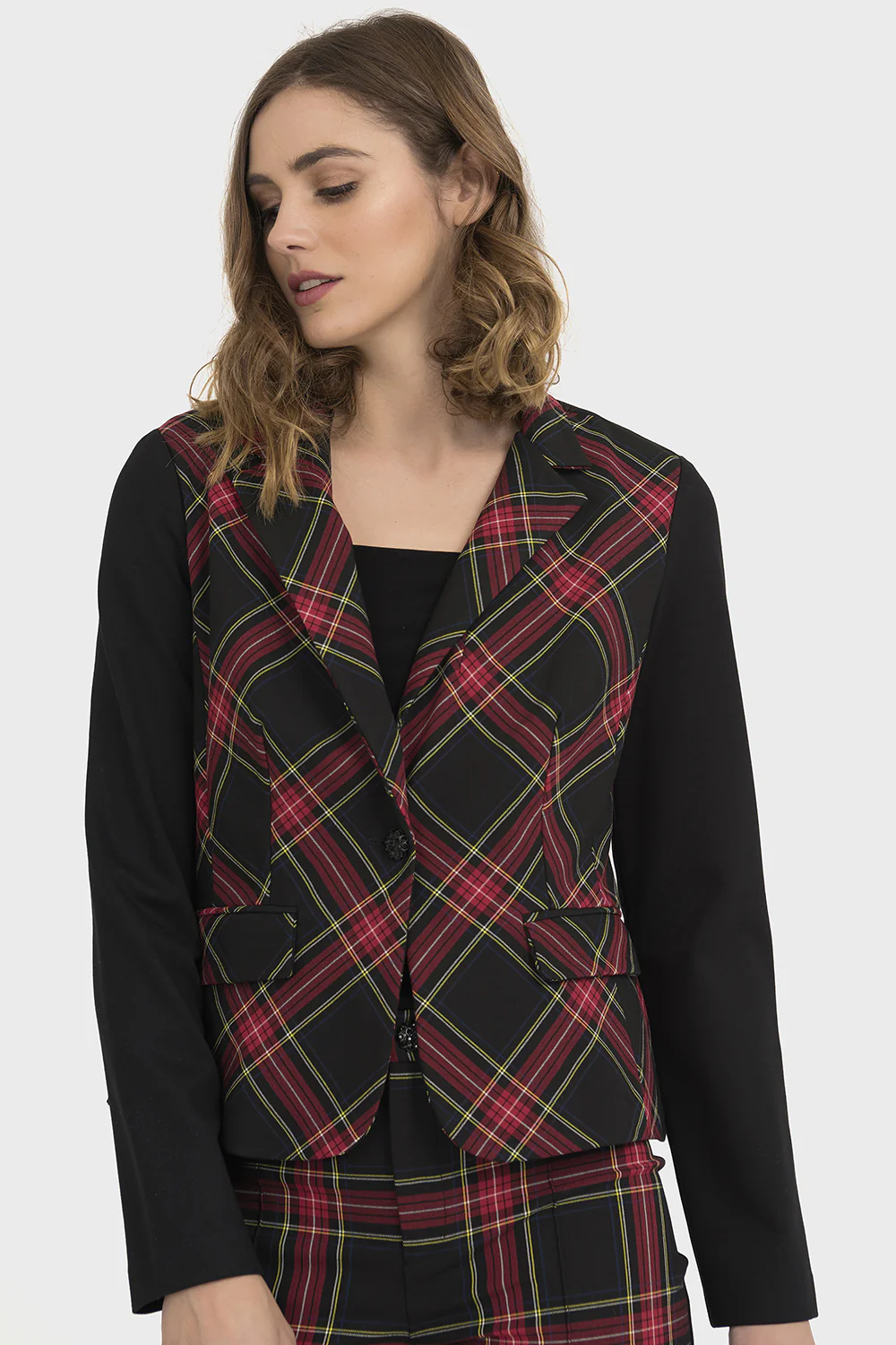 Joseph Ribkoff Black/Multi Jacket Style 194660 - Image 4