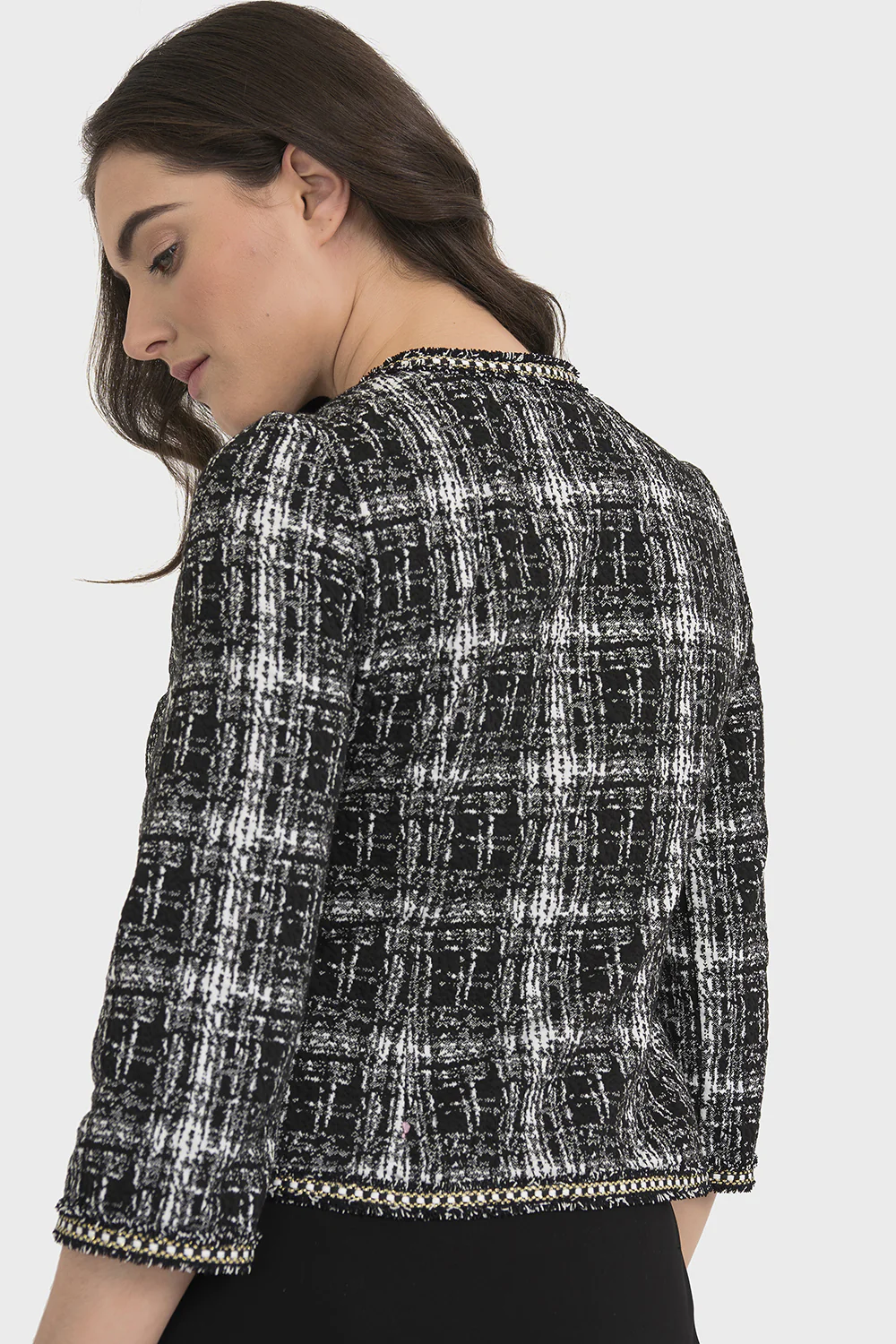 Joseph Ribkoff Black/Multi Jacket Style 194806 - Image 4