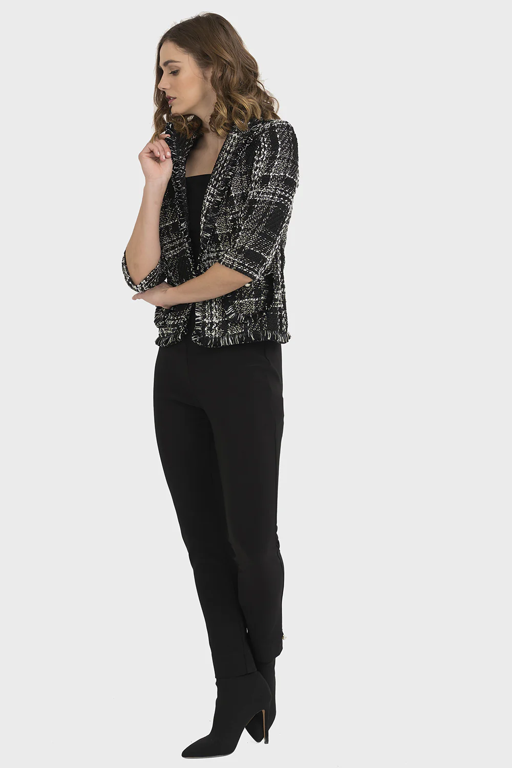 Joseph Ribkoff Black/Multi Jacket Style 194828