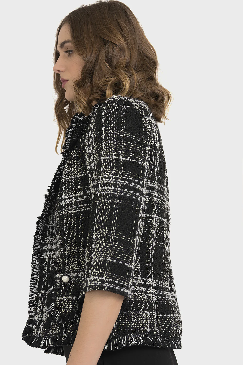 Joseph Ribkoff Black/Multi Jacket Style 194828 - Image 2