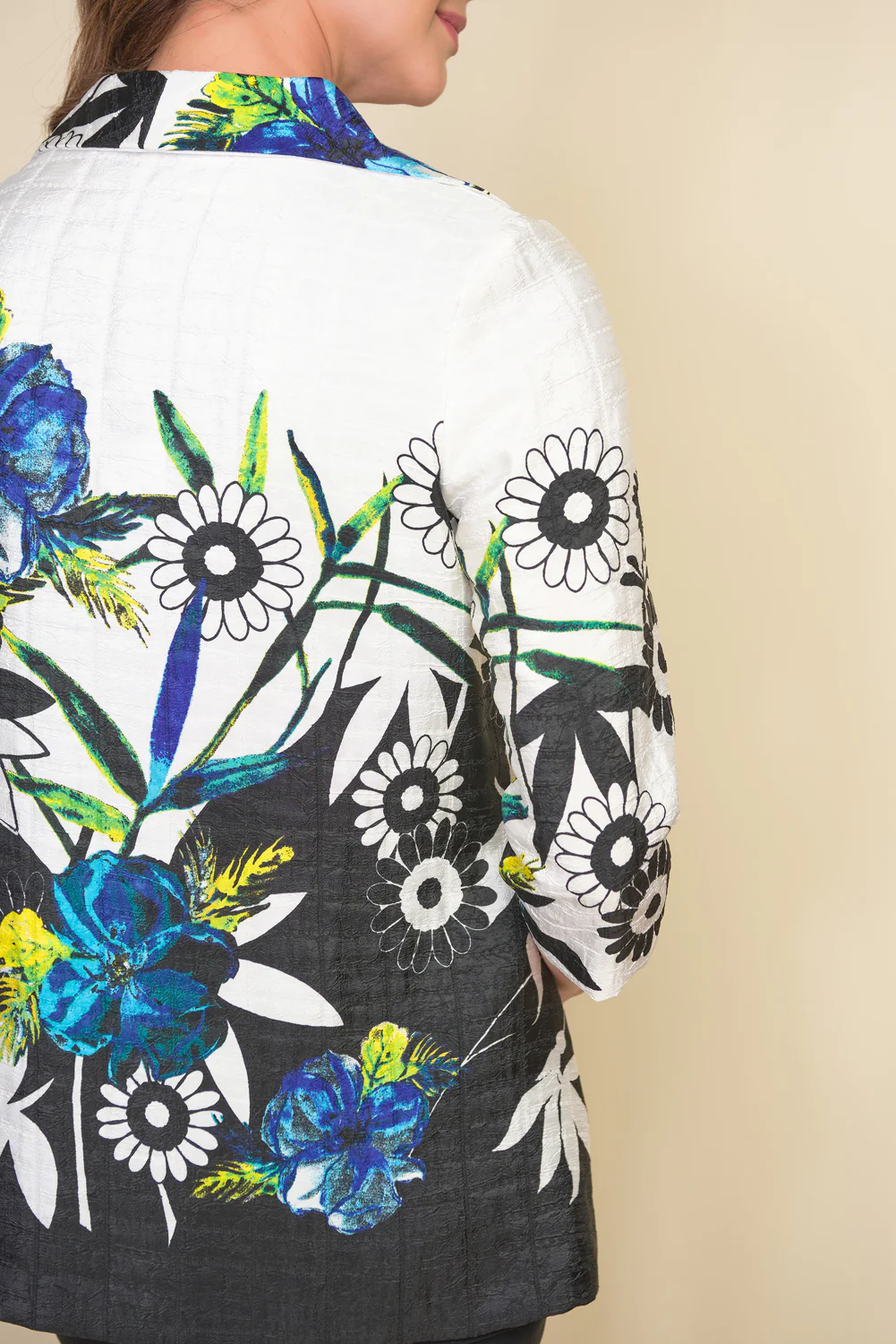 Joseph Ribkoff Black/Multi Jacket Style 212255 - Image 4
