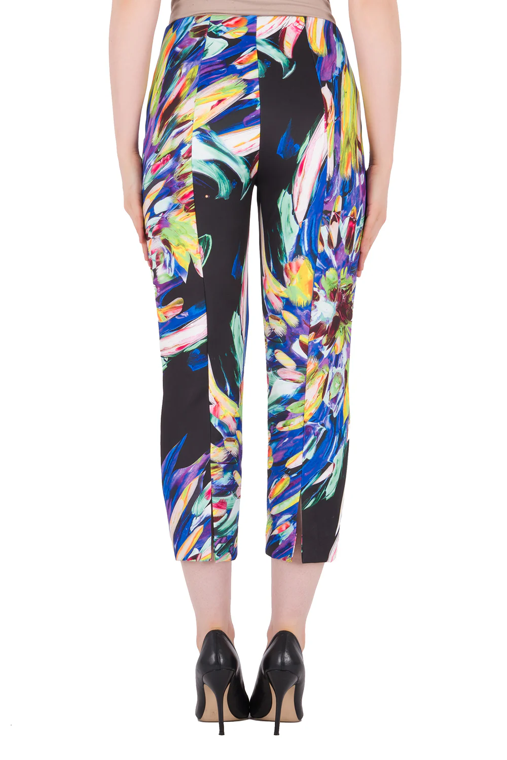 Joseph Ribkoff Black/Multi Pants Style 191738 - Image 3