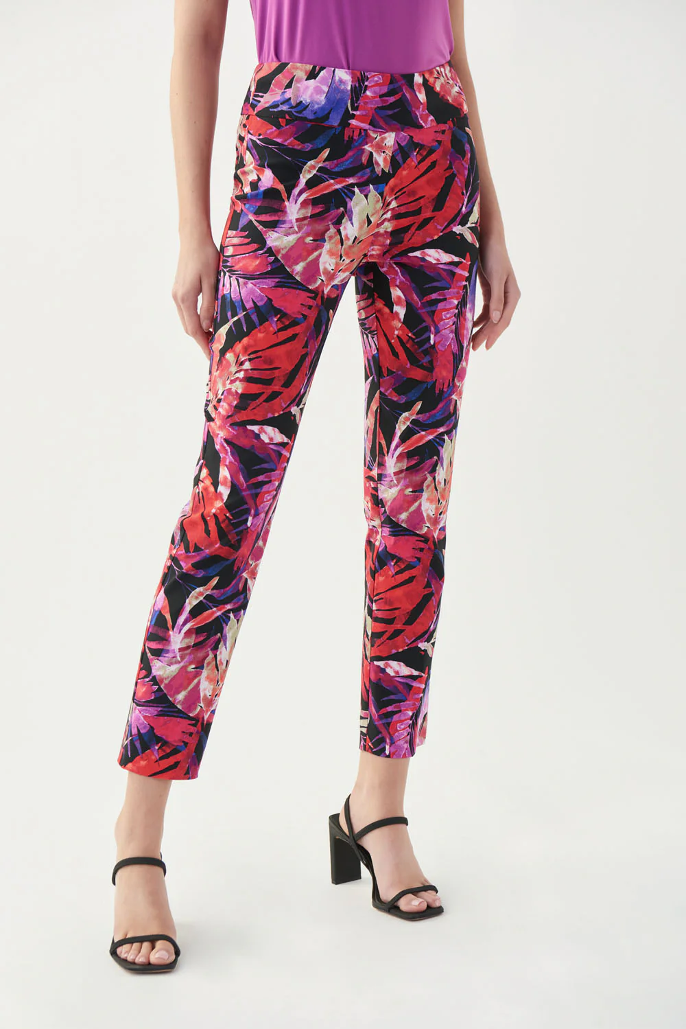 Joseph Ribkoff Black/Multi Pants Style 221325