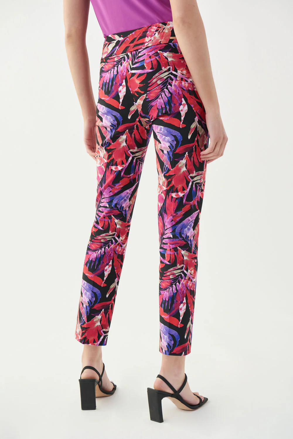 Joseph Ribkoff Black/Multi Pants Style 221325 - Image 3
