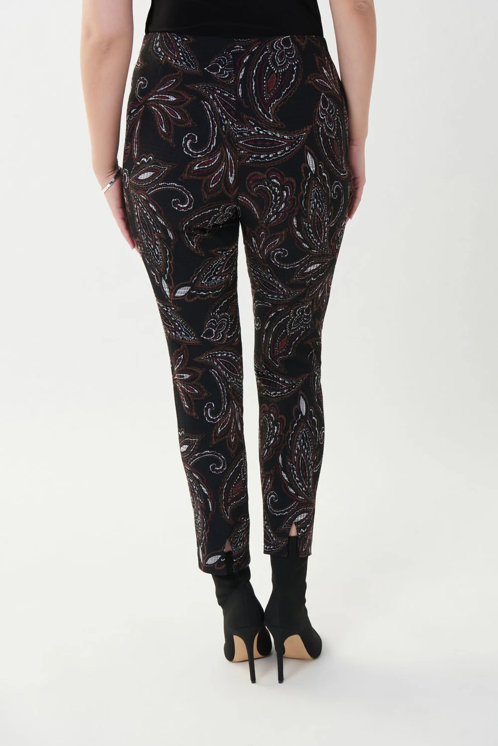 Joseph Ribkoff Black/Multi Pants Style 223243 - Image 3