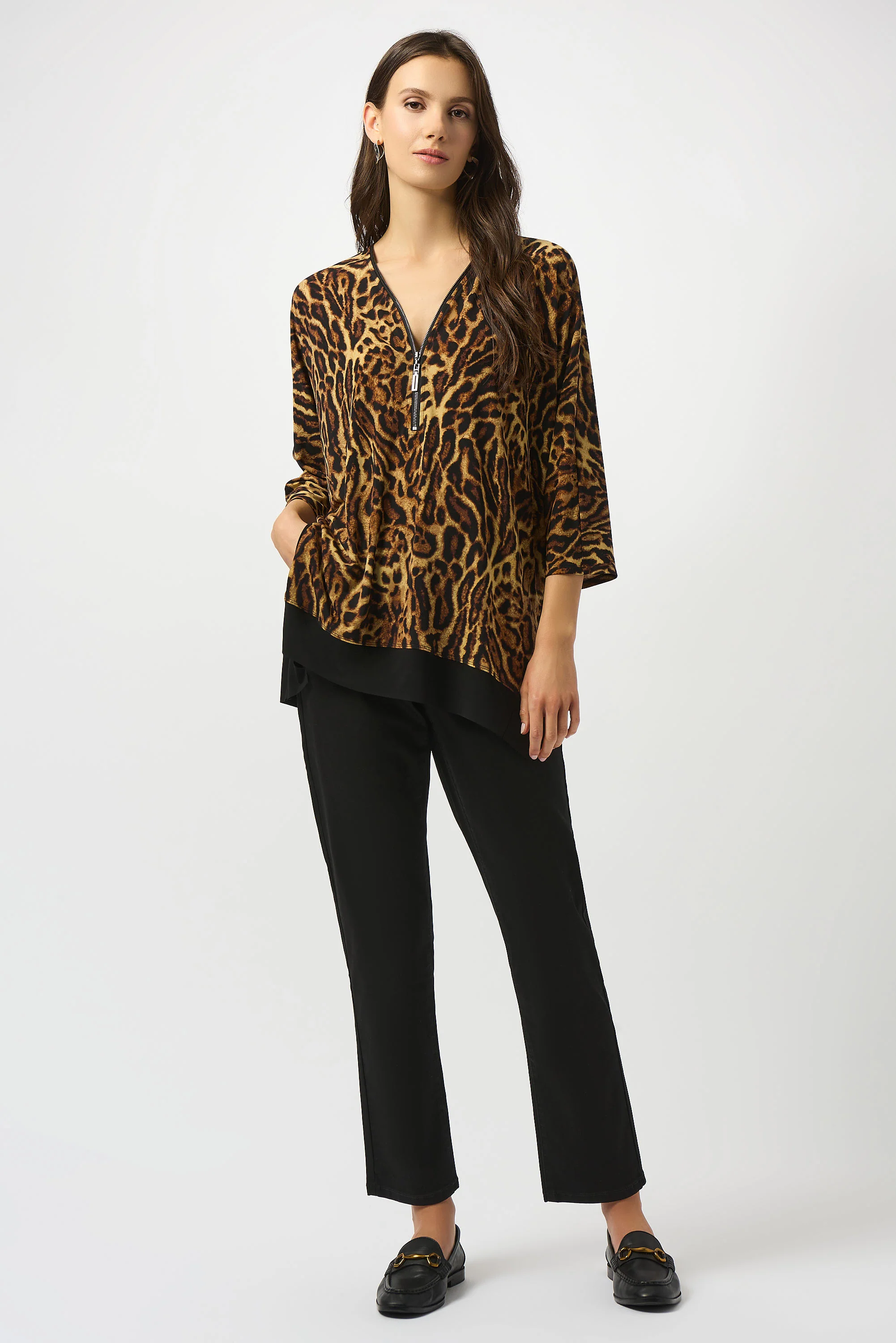 Joseph Ribkoff Silky Knit Printed Boxy Tunic Style 253113 - Image 11