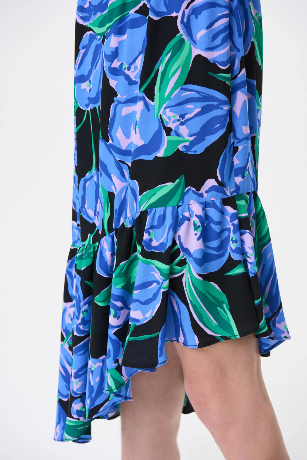 Joseph Ribkoff Black/Multi Sleeveless Dress Style 231185 - Image 3