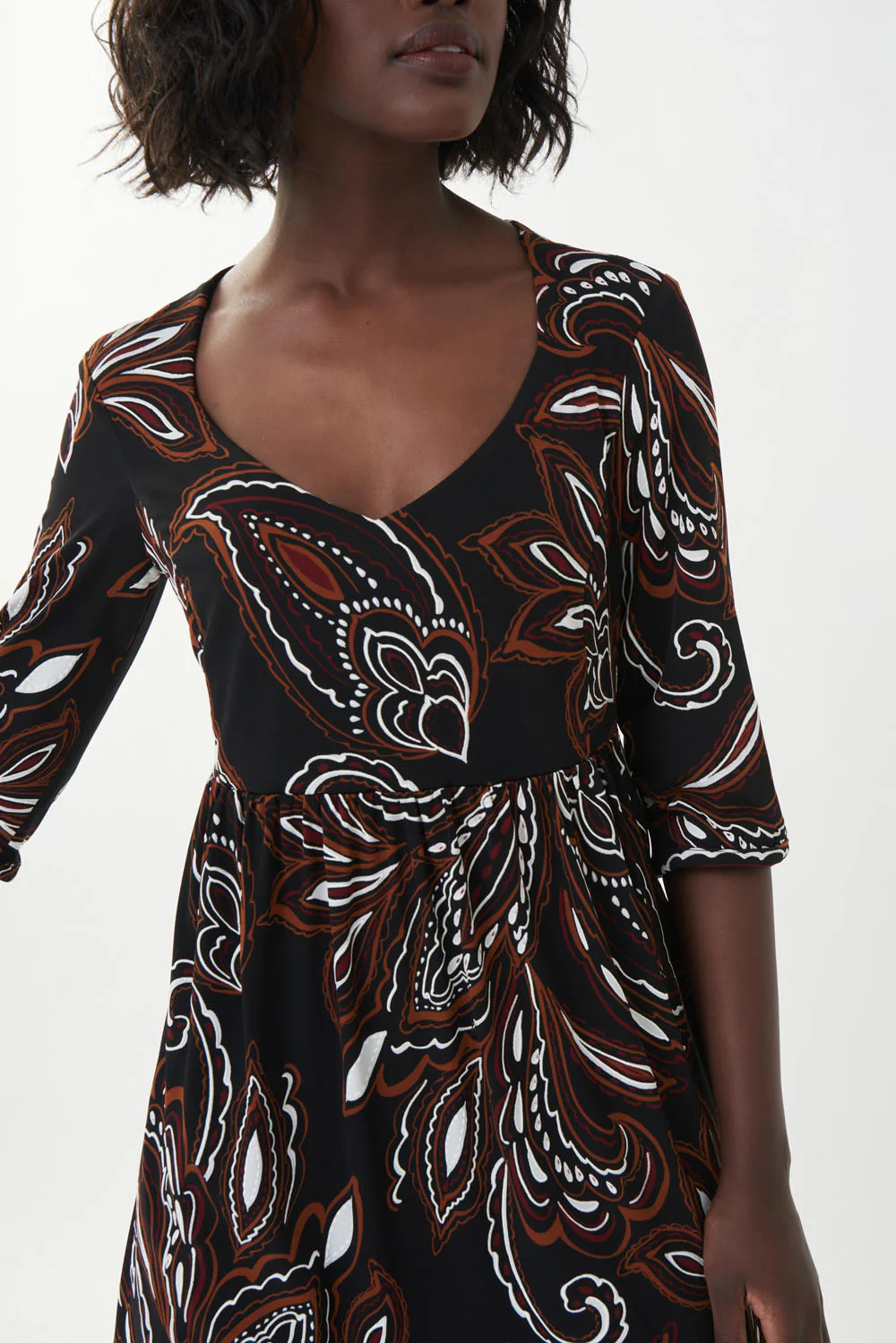 Joseph Ribkoff Black/Multi Top 223107 - Image 3