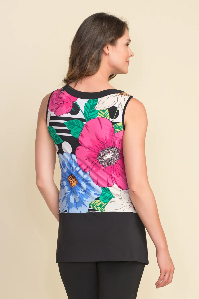 Joseph Ribkoff Black/Multi Top Style 212180 - Image 2
