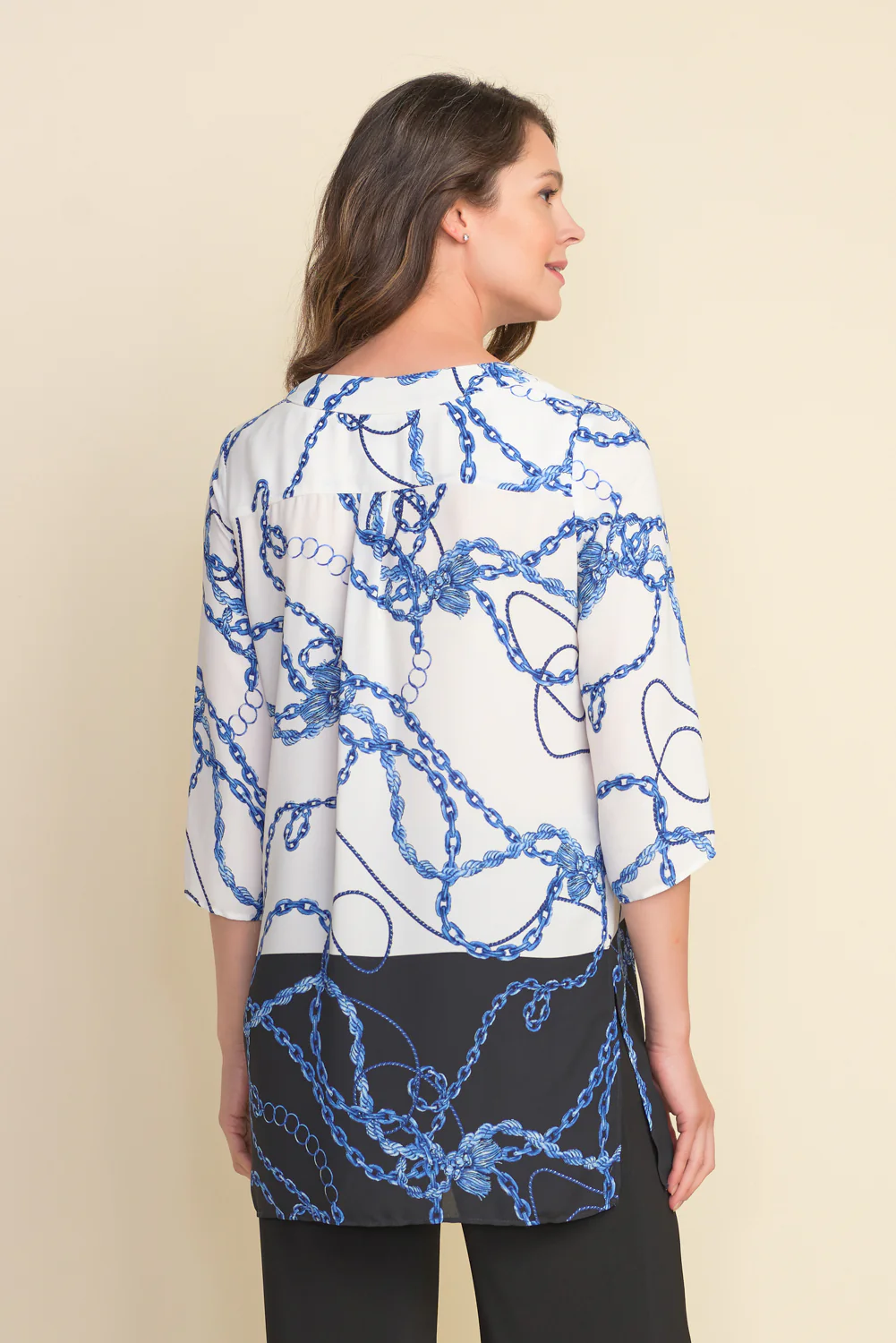 Joseph Ribkoff Black/Multi Top Style 212209 - Image 2