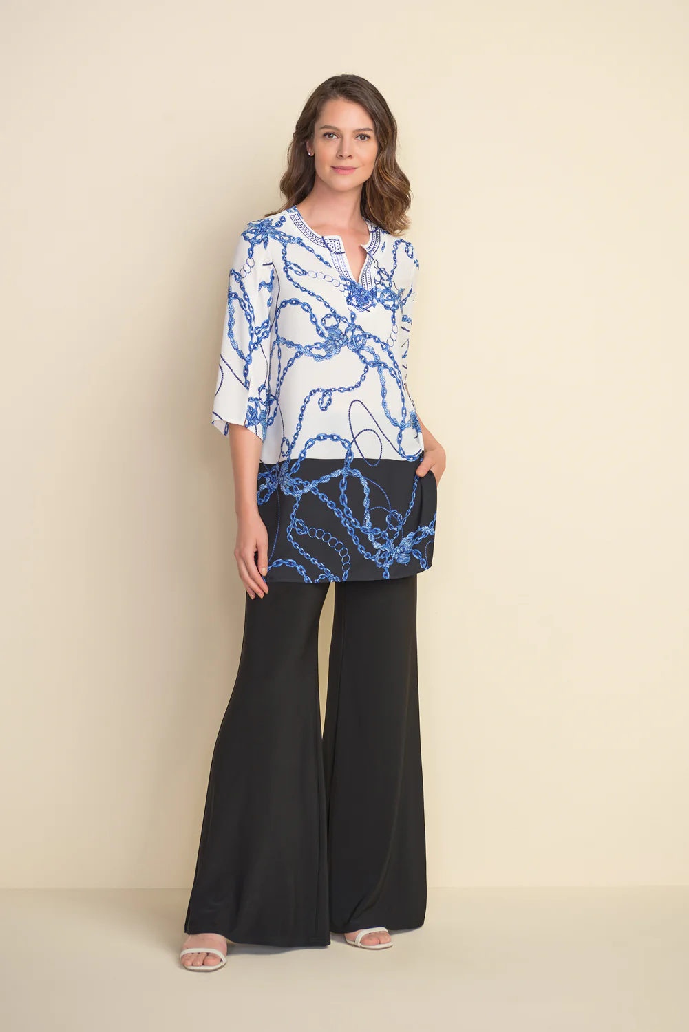 Joseph Ribkoff Black/Multi Top Style 212209 - Image 4
