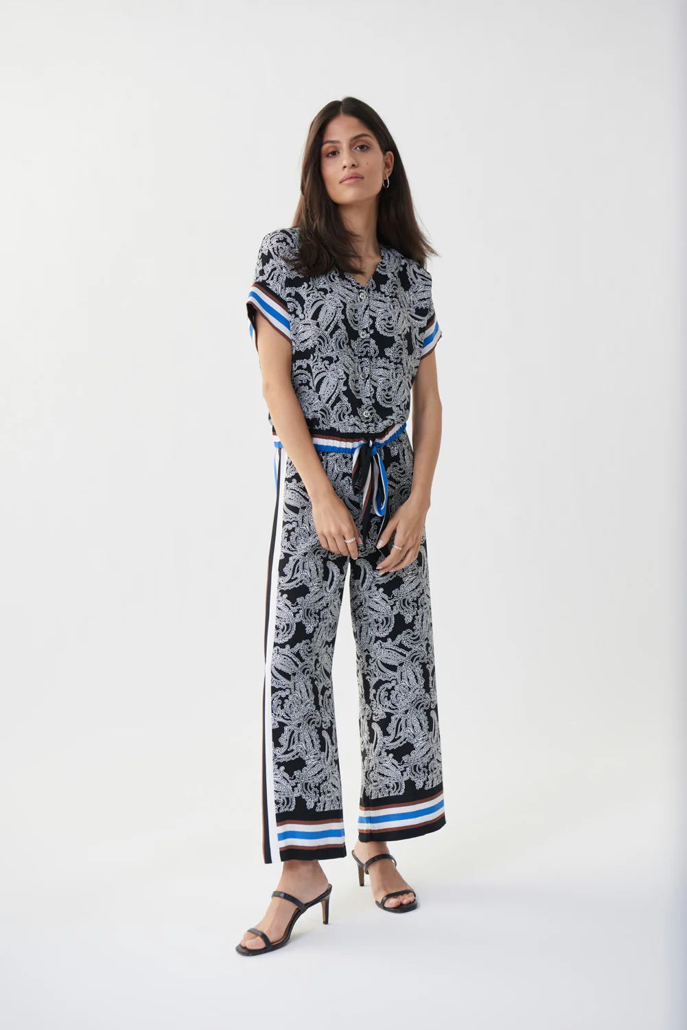 Joseph Ribkoff Black/Multi Top Style 222116 - Image 2