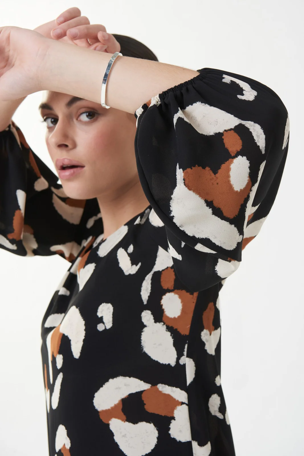 Joseph Ribkoff Black/Multi Top Style 223093 - Image 3
