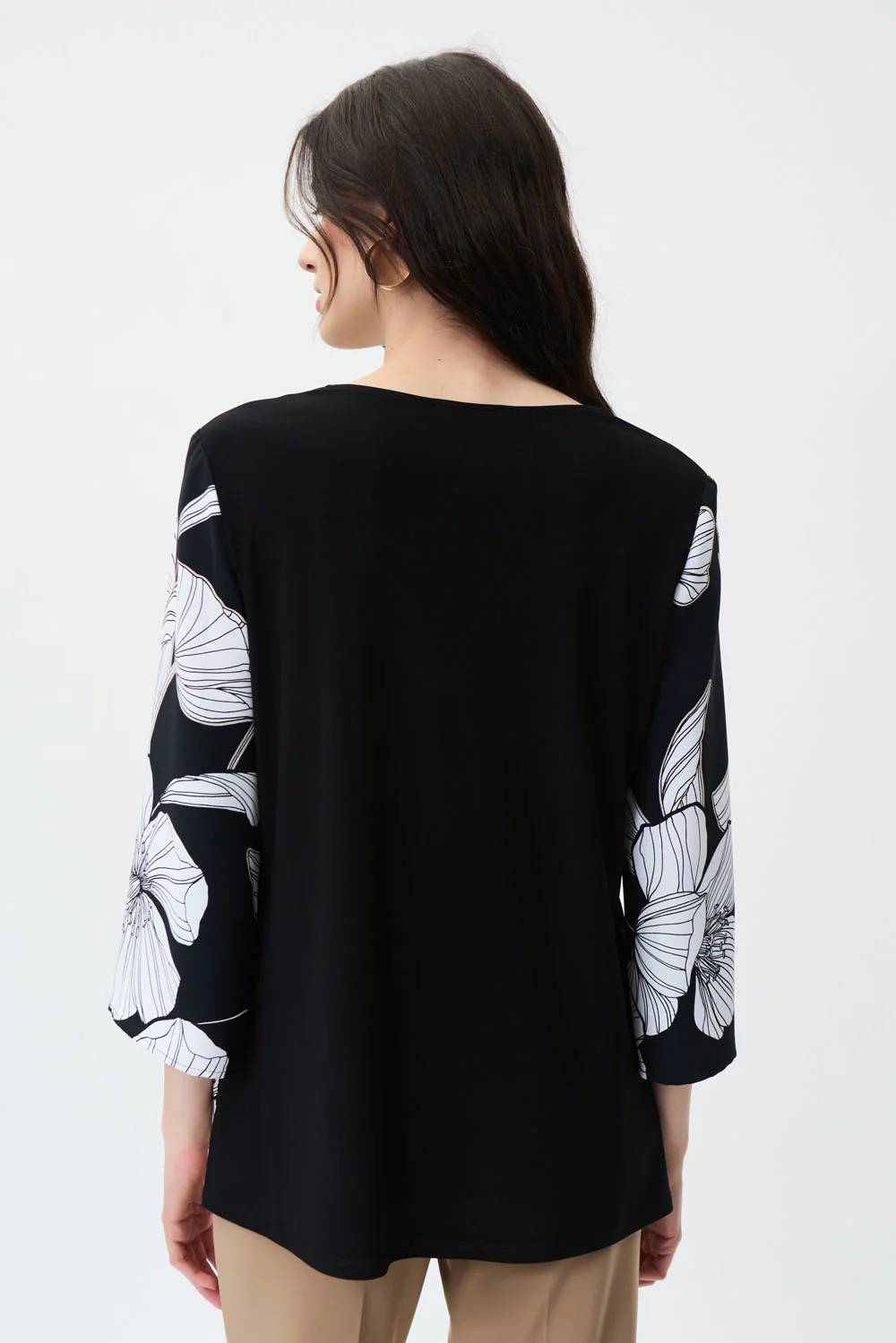Joseph Ribkoff Black/Multi Top Style 231217 - Image 3