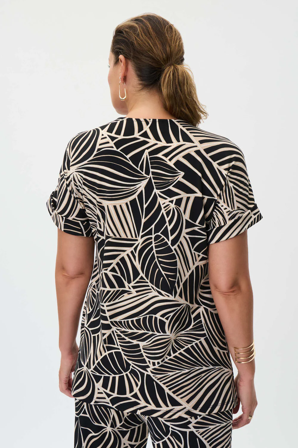 Joseph Ribkoff Black/Multi Top Style 232265 - Image 4
