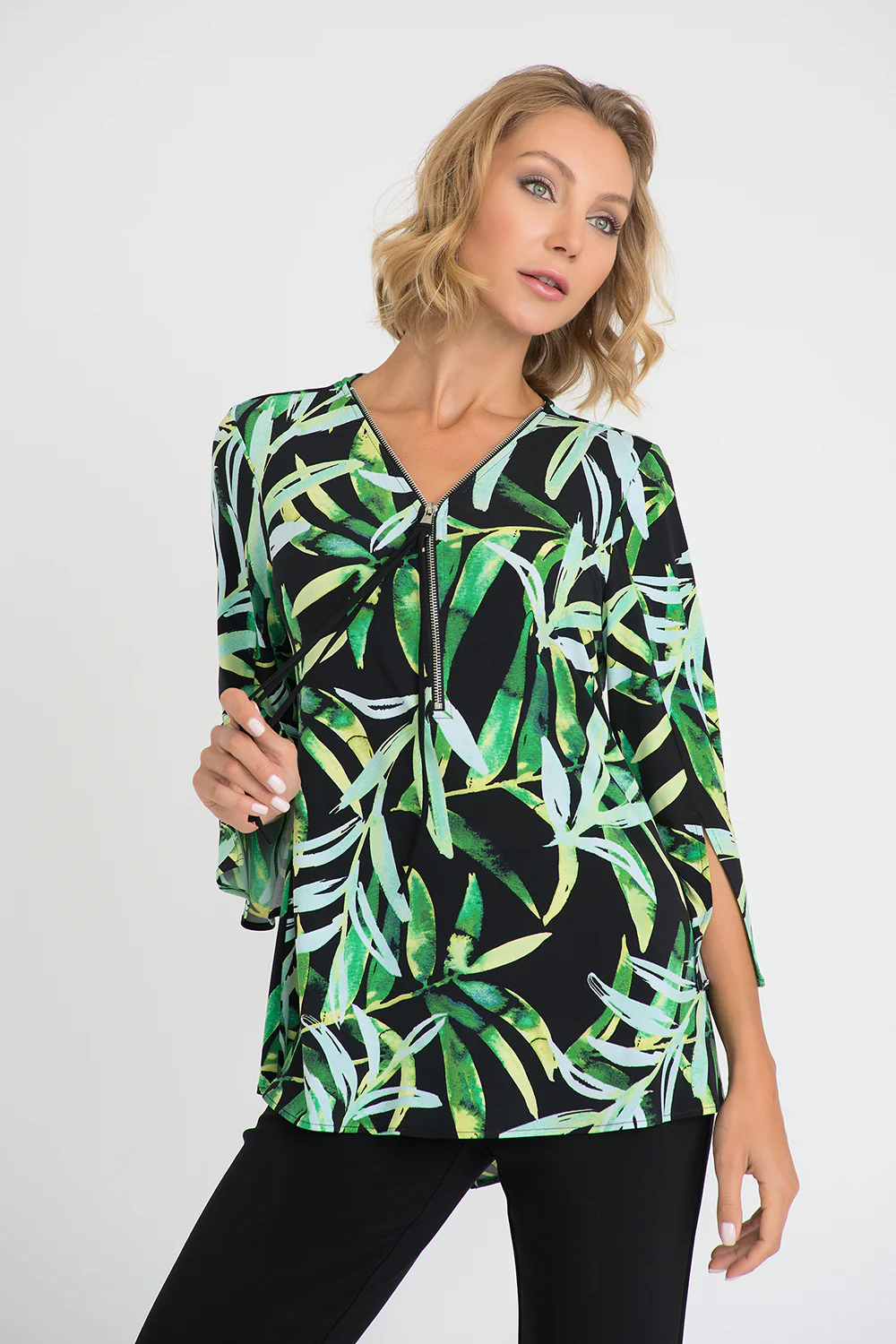 Joseph Ribkoff Black/Multi Tunic Style 201422