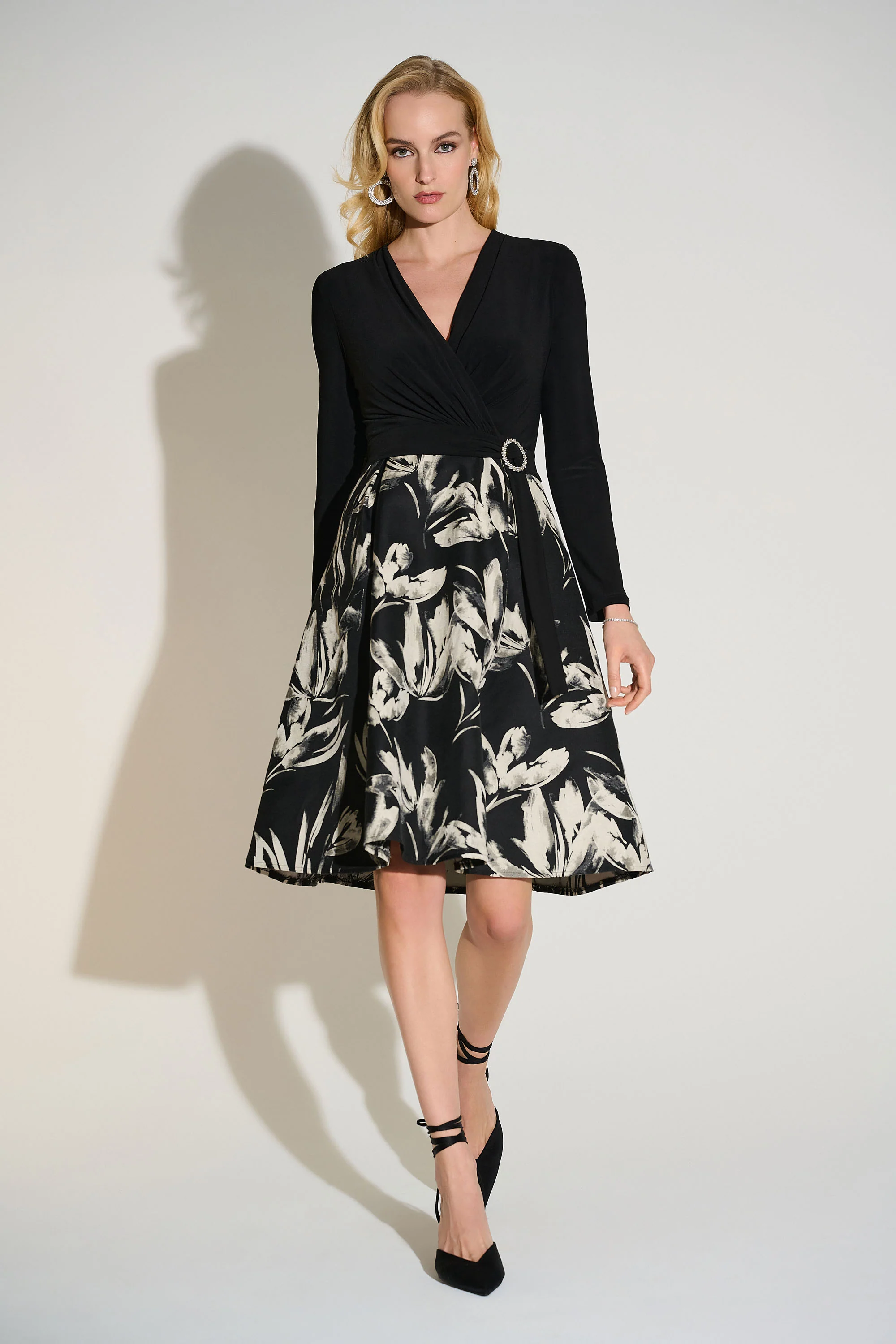 Joseph Ribkoff Floral Fit and Flare Dress Style 253720