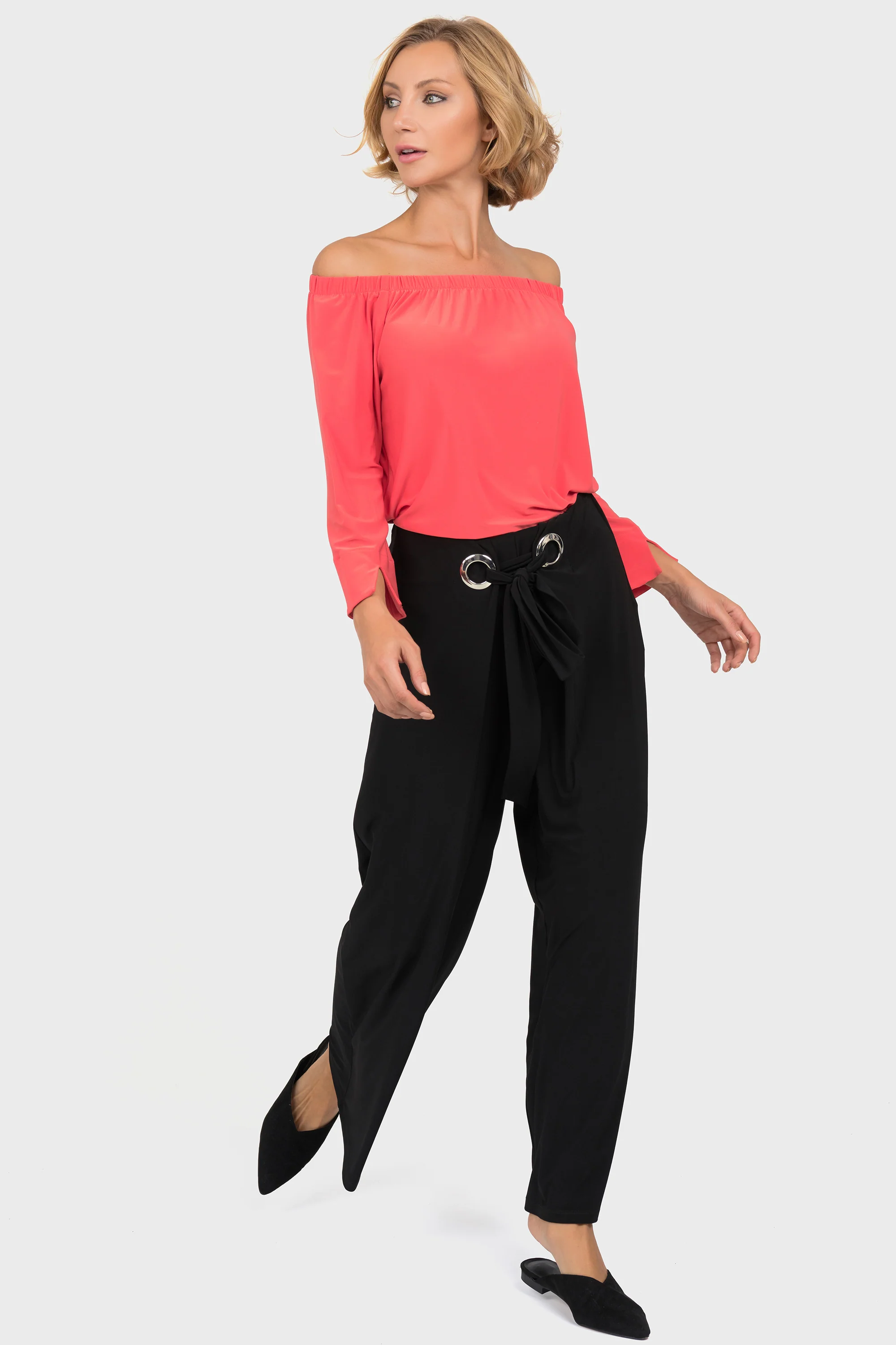 Joseph Ribkoff Black Pants Style 191117 - Image 2