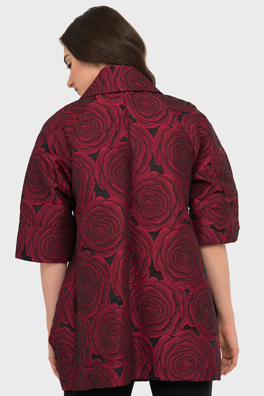Joseph Ribkoff Black/Red Coat Style 194752 - Image 3