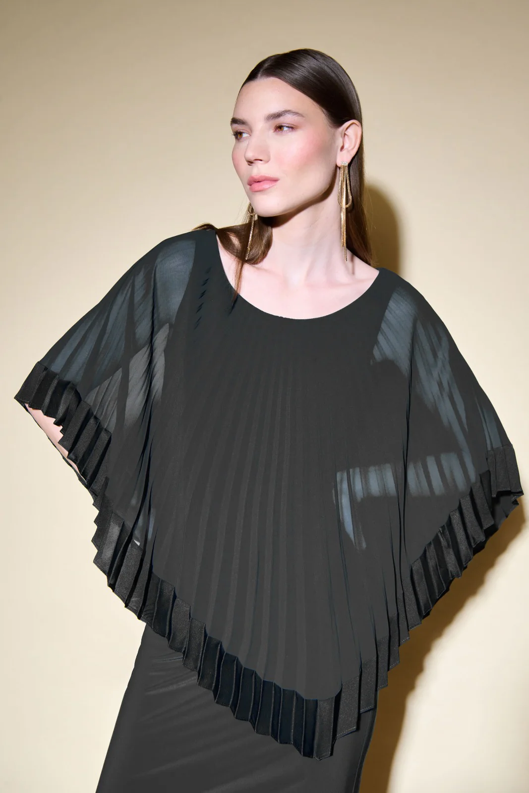 Joseph Ribkoff Black Sheath Dress Style 234705 - Image 2