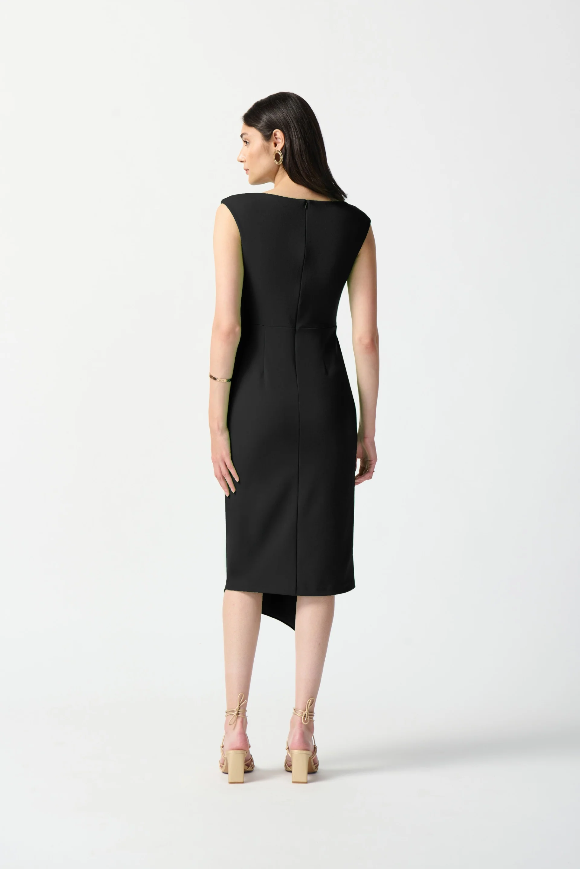 Joseph Ribkoff Black Sheath Dress Style 242238 - Image 2