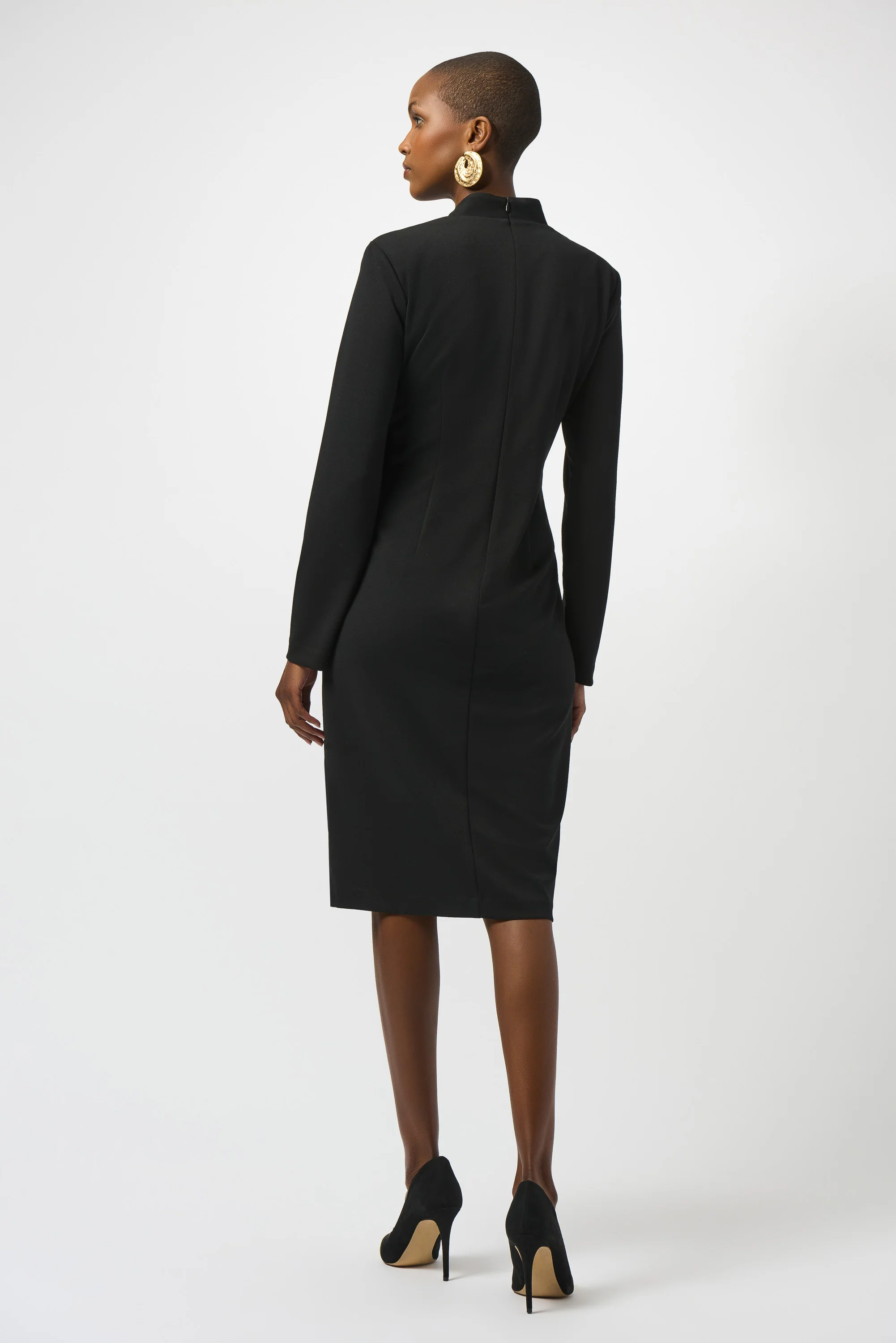 Joseph Ribkoff Black Sheath Dress Style 253072 - Image 2