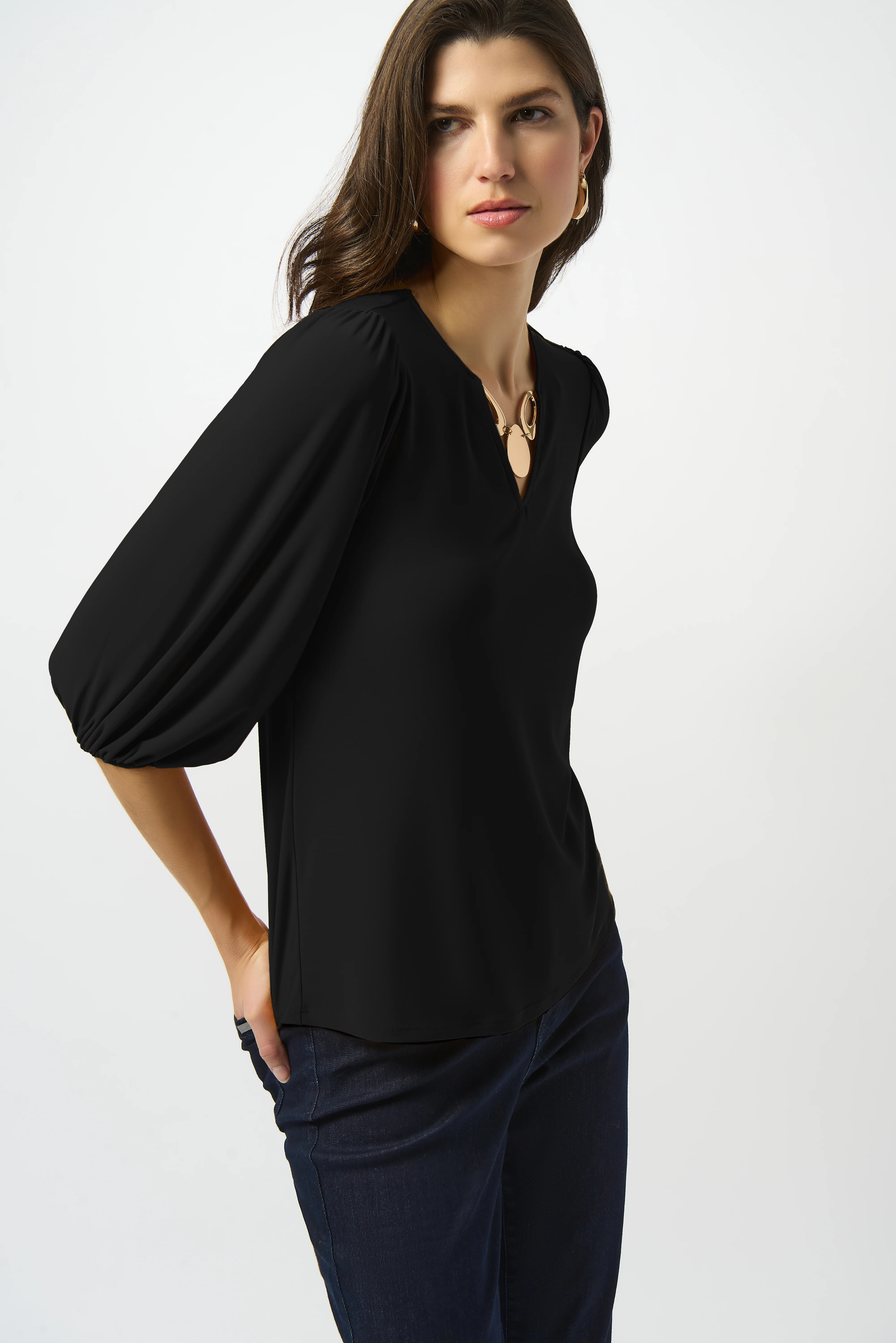 Joseph Ribkoff Silky Knit Straight Top Style 253117 - Image 5