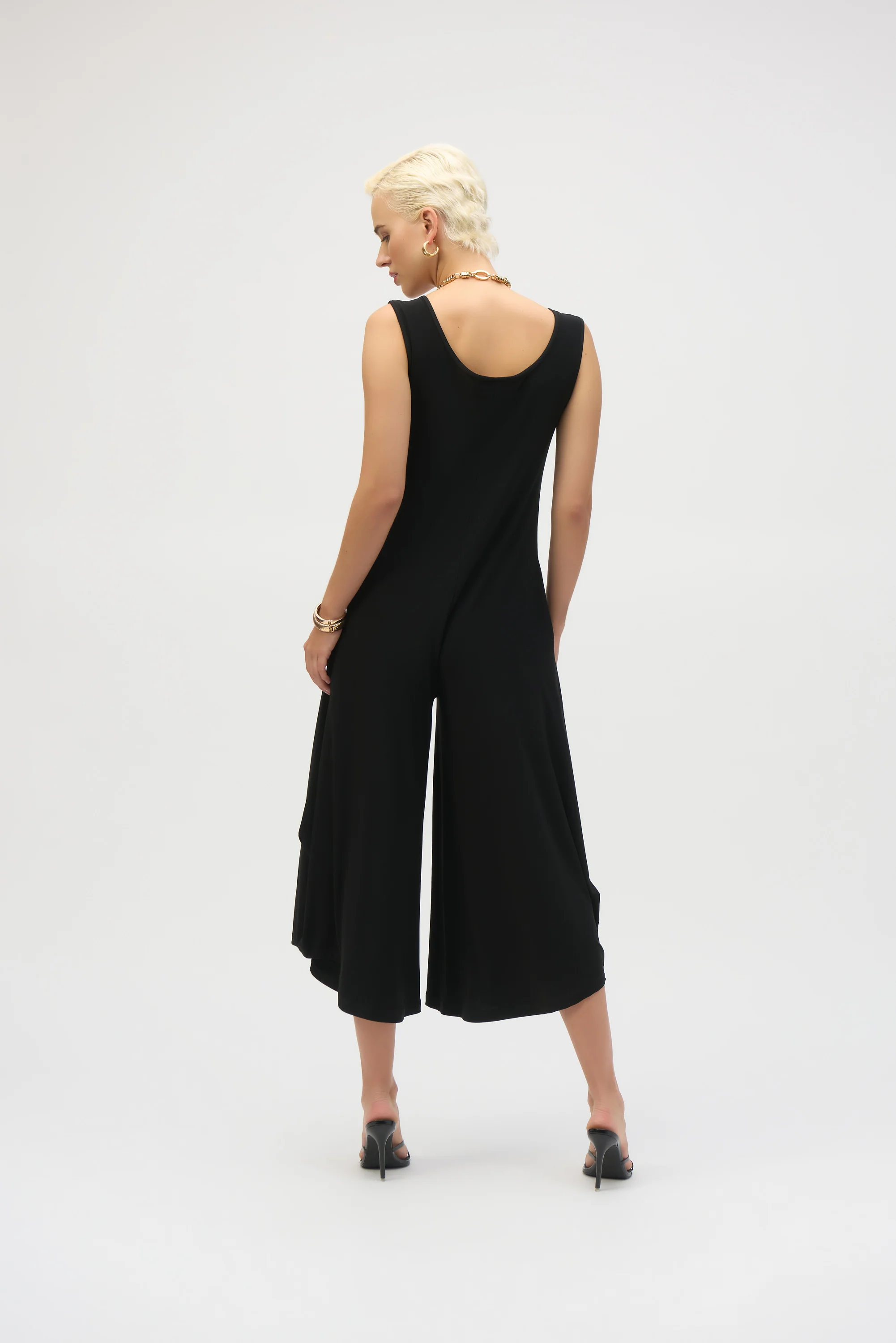 Joseph Ribkoff Wide Leg Sleeveless Jumpsuit Style 252056 - Image 4