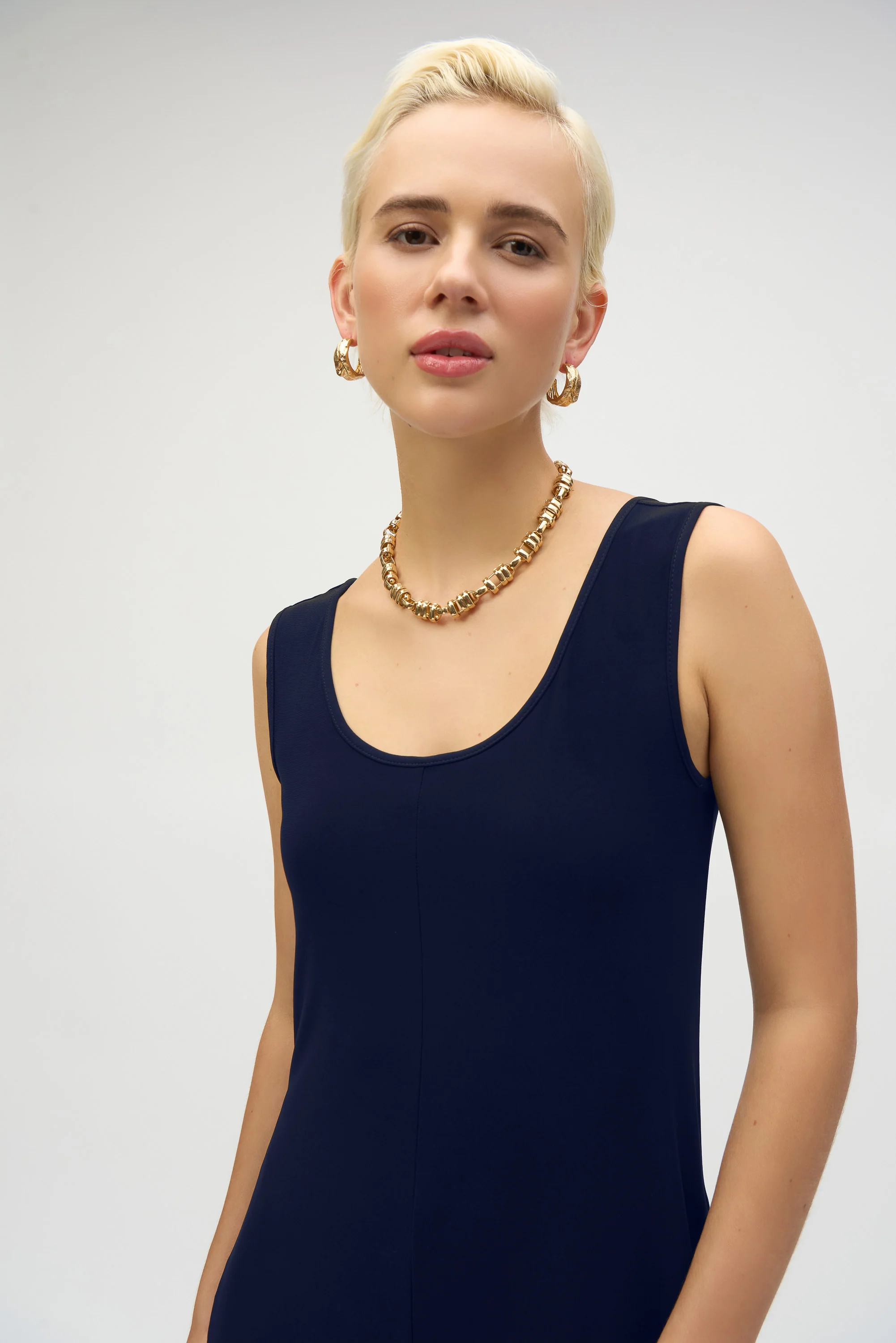 Joseph Ribkoff Wide Leg Sleeveless Jumpsuit Style 252056 - Image 6