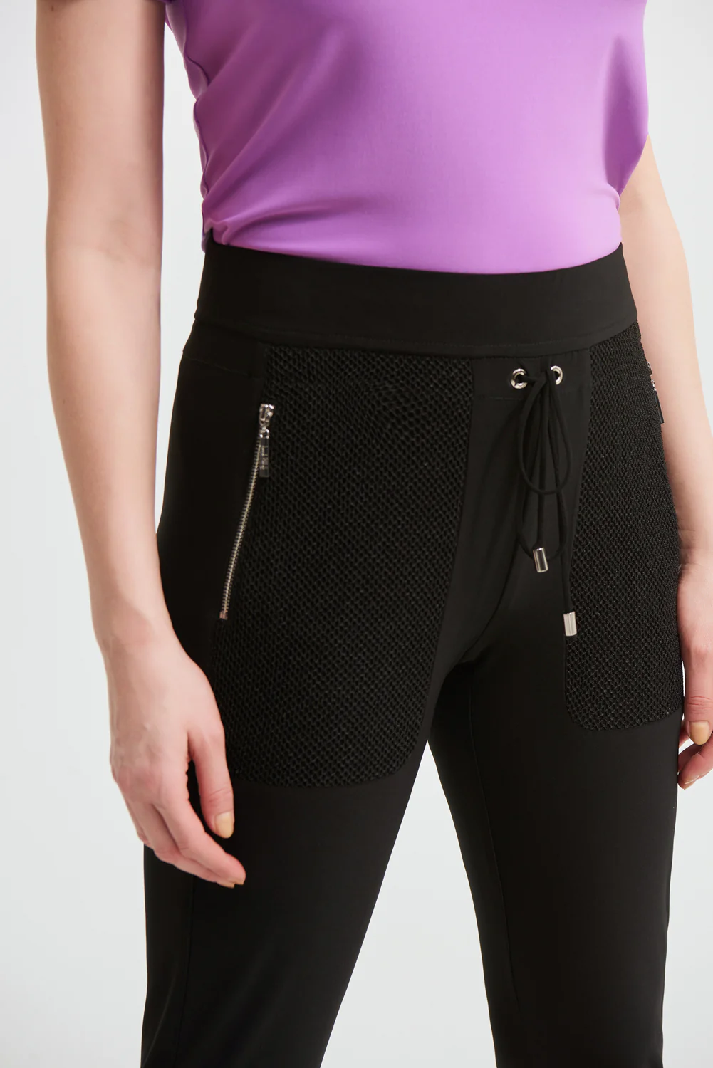 Joseph Ribkoff Black Slim Leg Pants Style 213653 - Image 2