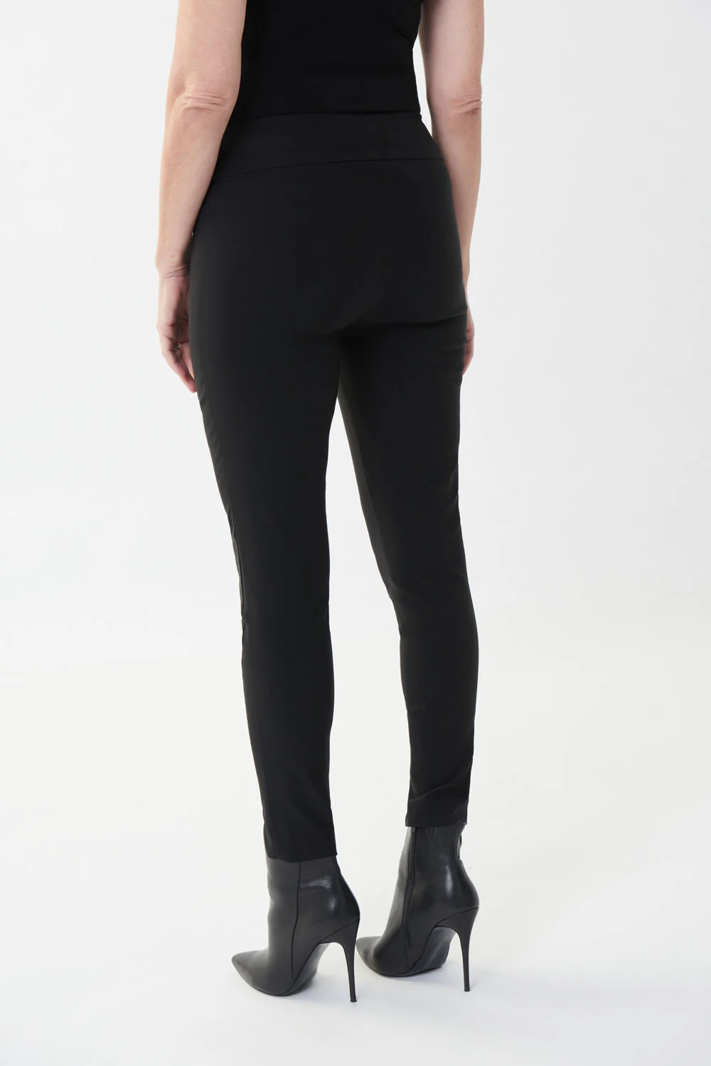 Joseph Ribkoff Black Split Hem Pants Style 223103 - Image 4