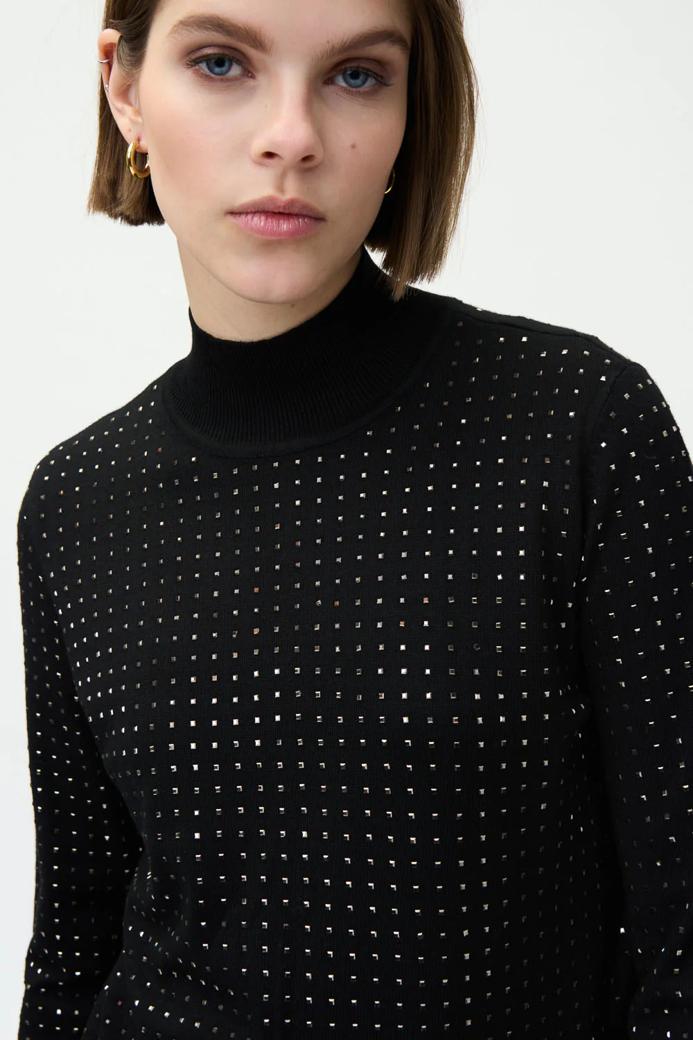 Joseph Ribkoff Black Sweater Style 224945 - Image 3