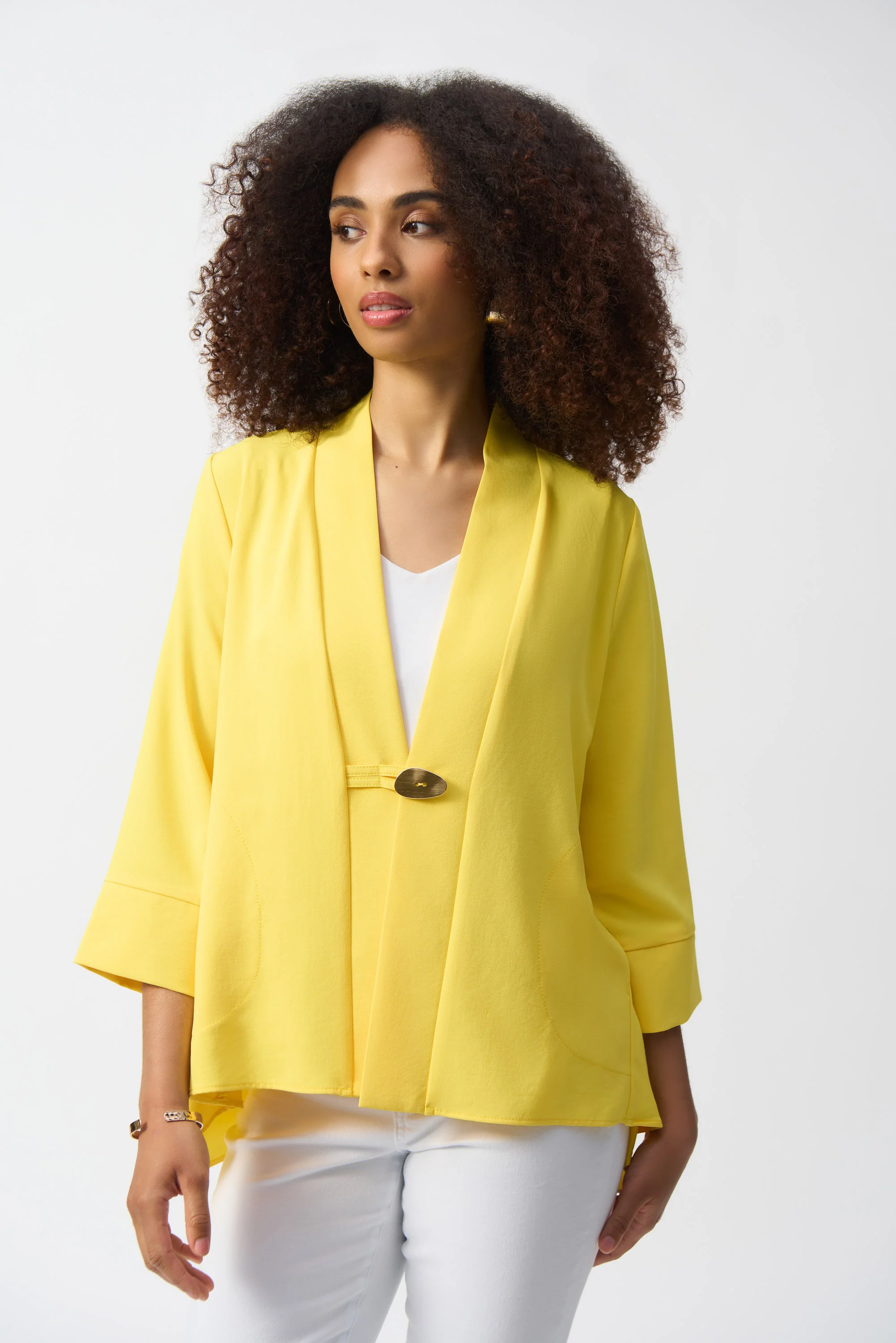 Joseph Ribkoff Textured Woven Trapeze Jacket Style 251101