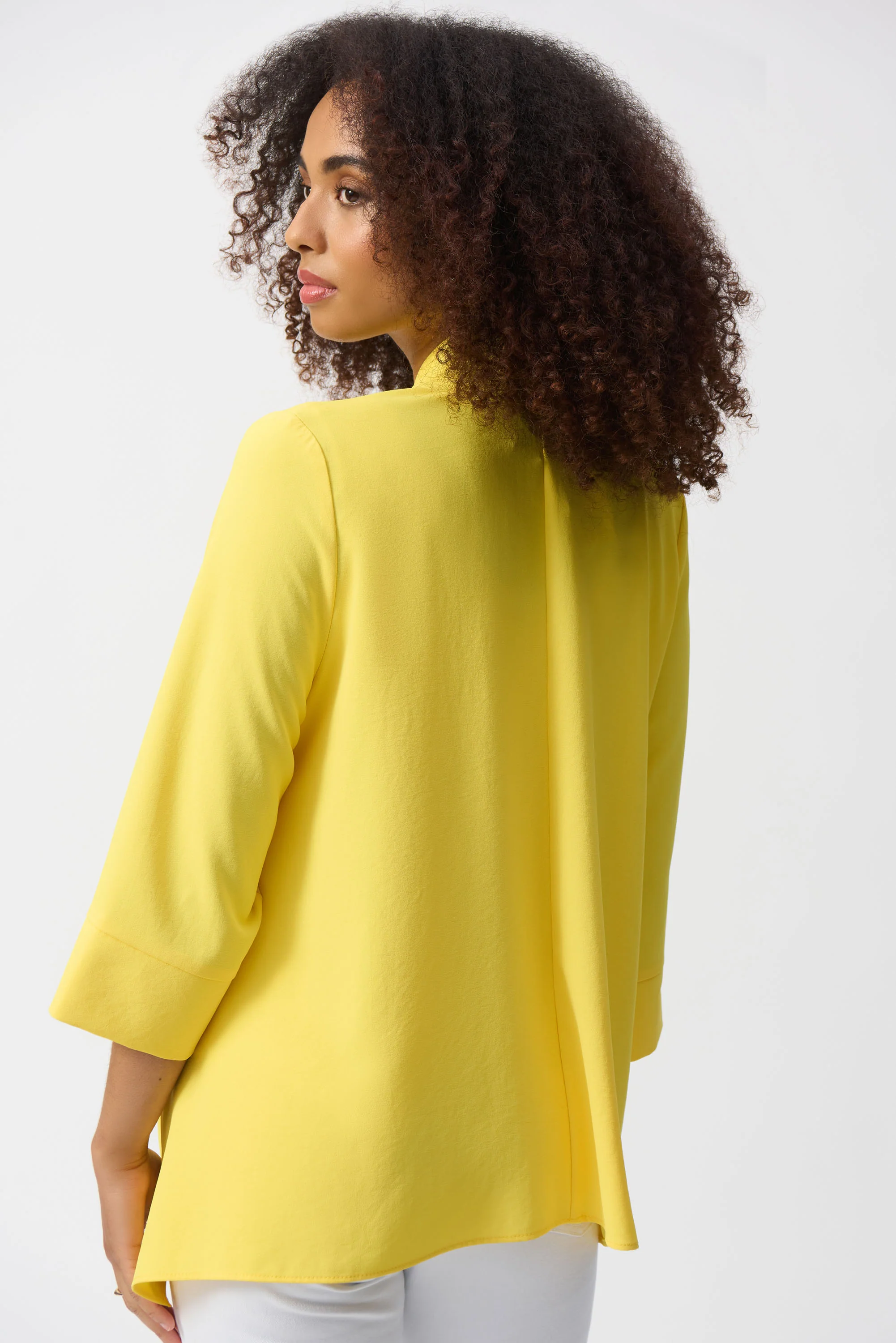 Joseph Ribkoff Textured Woven Trapeze Jacket Style 251101 - Image 2