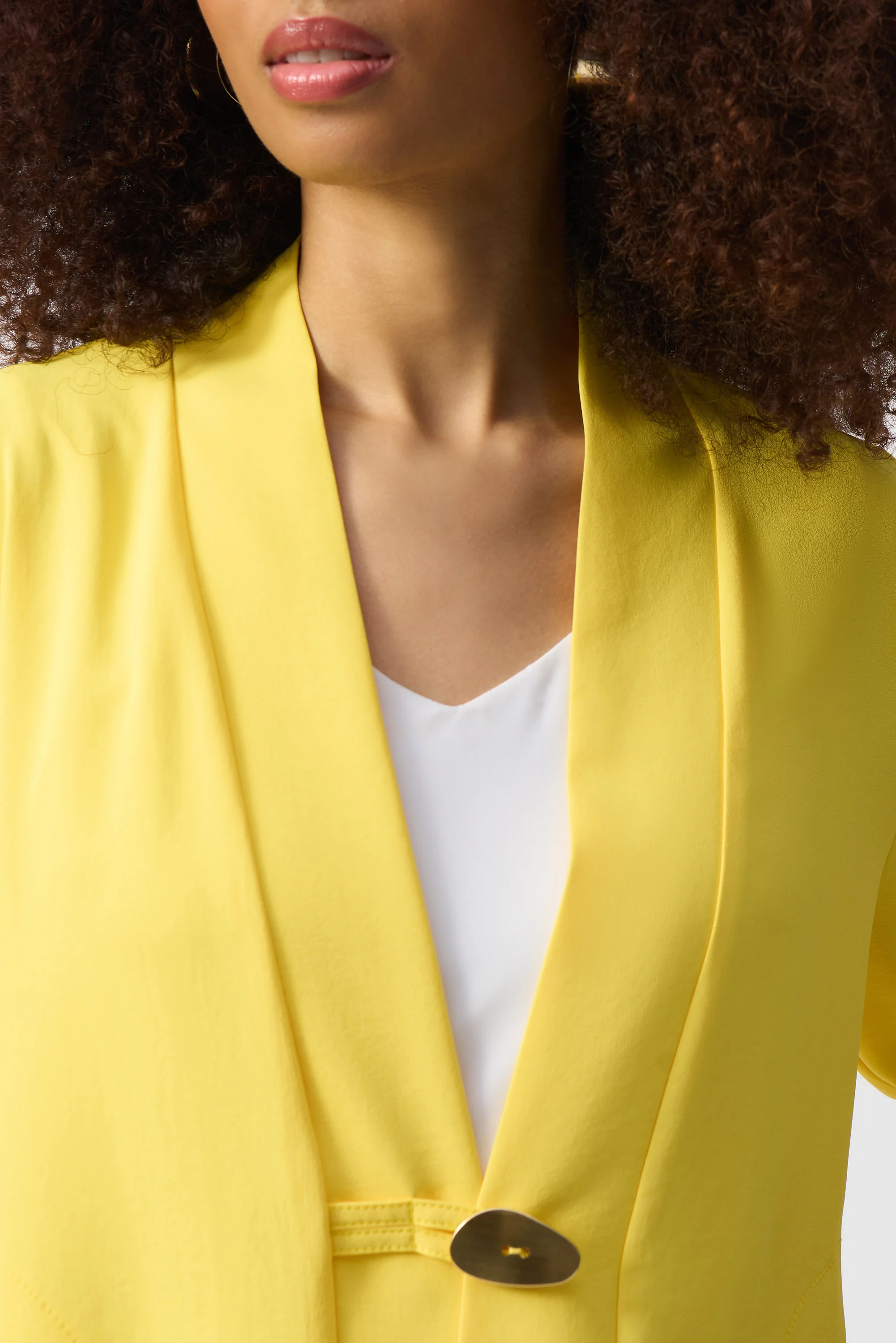 Joseph Ribkoff Textured Woven Trapeze Jacket Style 251101 - Image 3