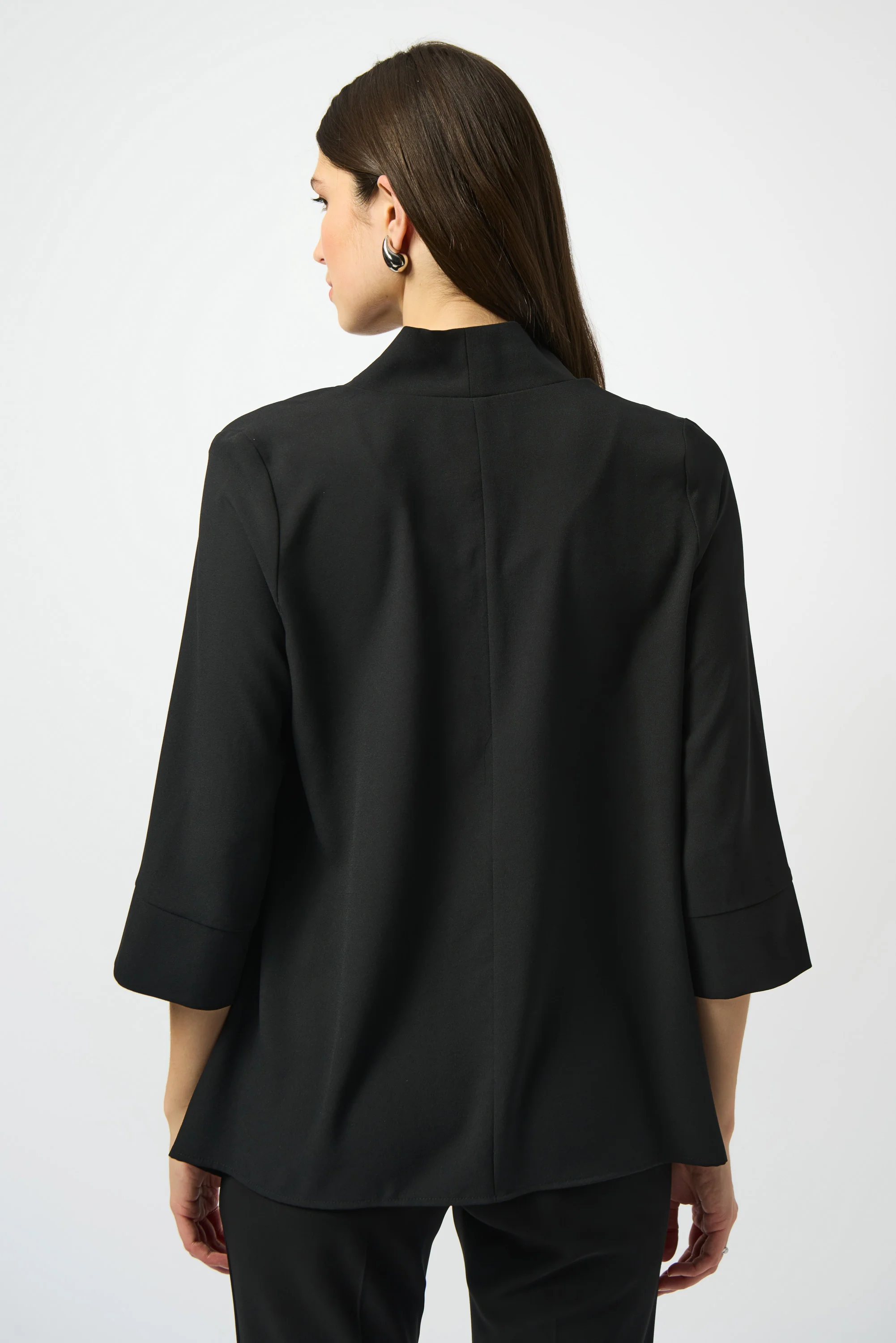 Joseph Ribkoff Textured Woven Trapeze Jacket Style 251101 - Image 6