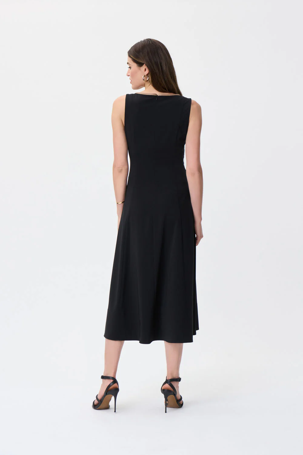 Joseph Ribkoff Black/Tiger's Eye Dress Style 231214 - Image 3