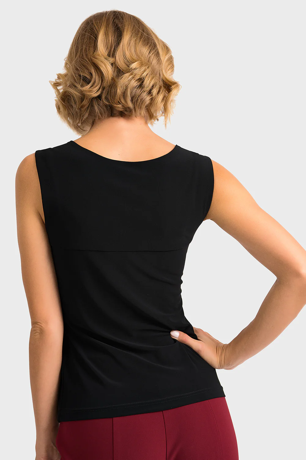 Joseph Ribkoff Black Classic Square Neck Cami Style 143132 - Image 2