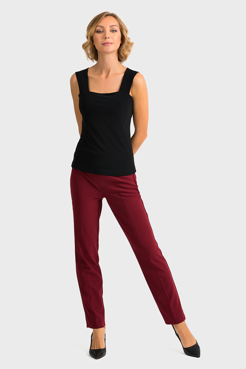 Joseph Ribkoff Black Classic Square Neck Cami Style 143132 - Image 3