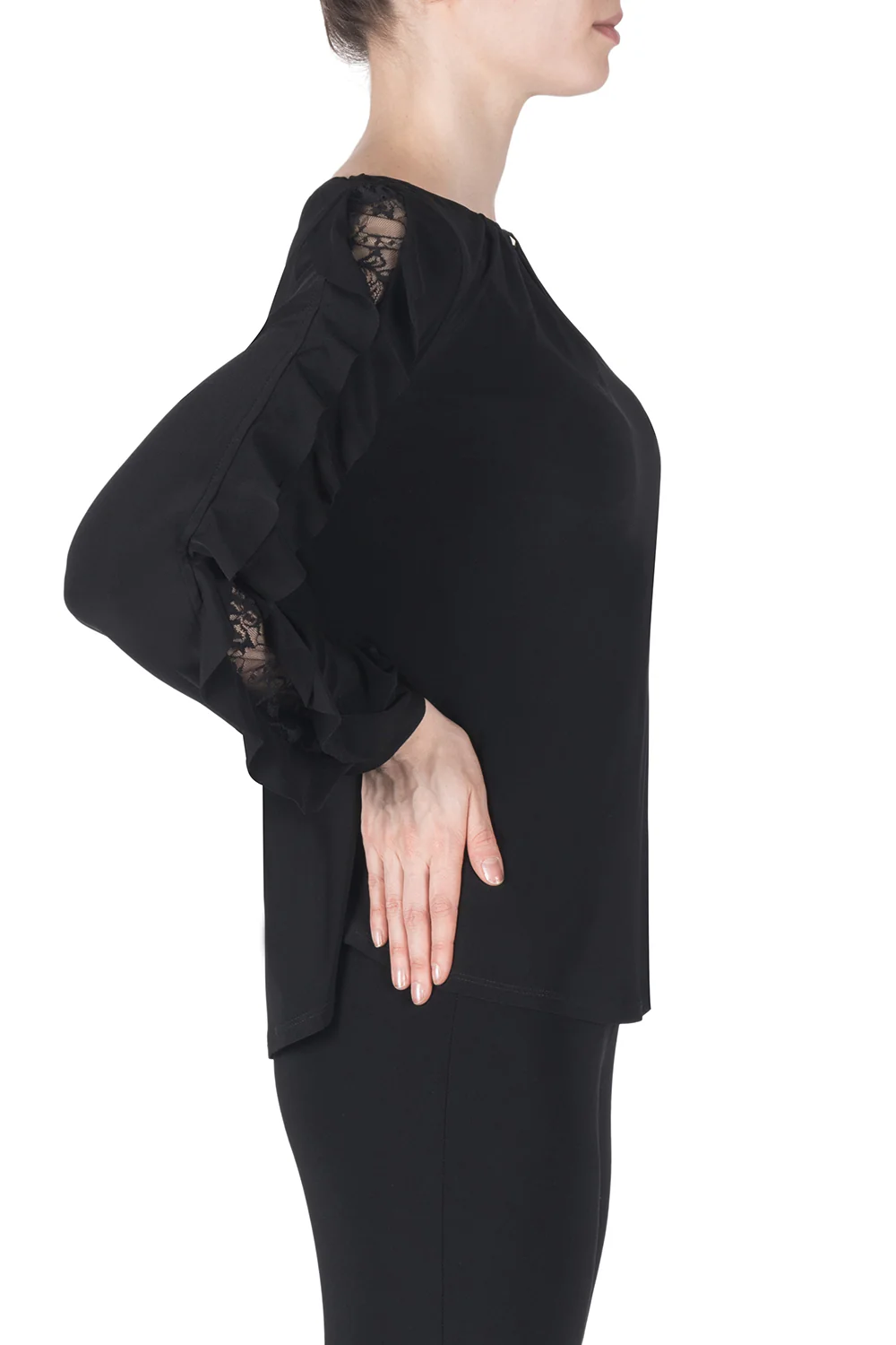 Joseph Ribkoff Black Top Style 183481 - Image 3