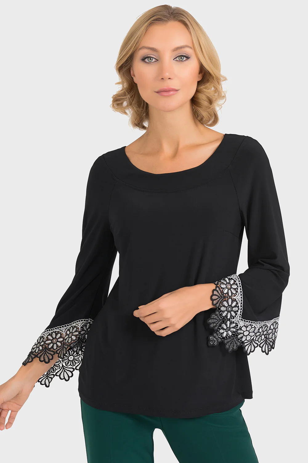 Joseph Ribkoff Black Top style 193128 - Image 3