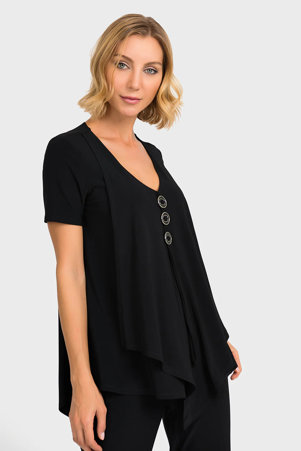 Joseph Ribkoff Black Top Style 193131 - Image 2