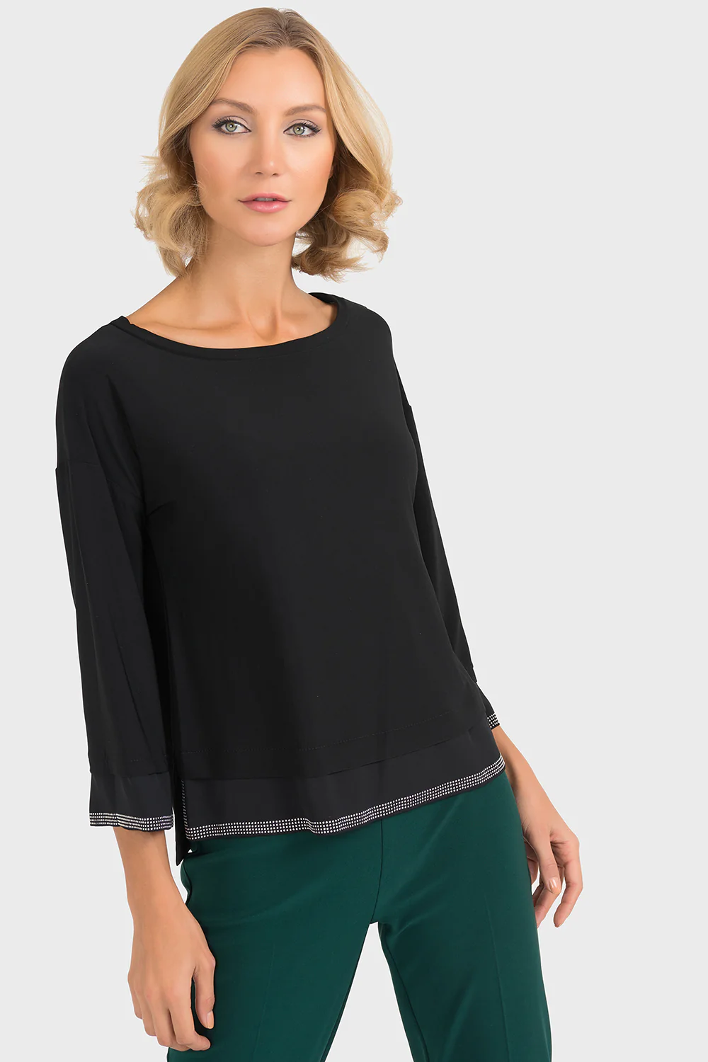 Joseph Ribkoff Black Top Style 193251 - Image 3