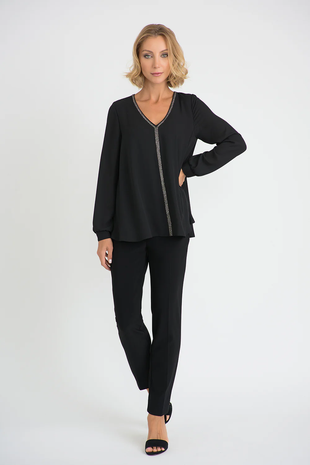 Joseph Ribkoff Black Top Style 194232 - Image 2