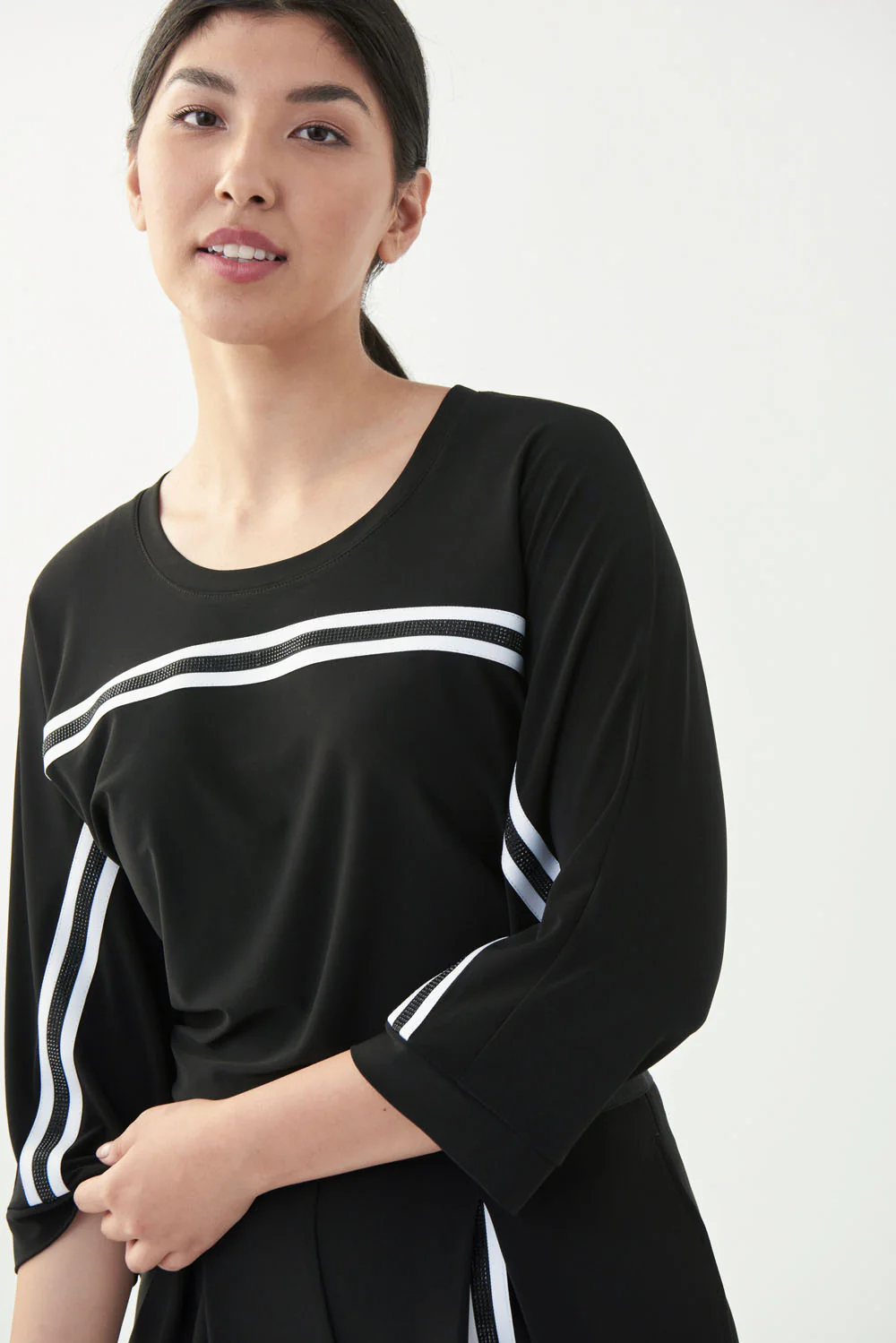 Joseph Ribkoff Black Top Style 221153 - Image 2